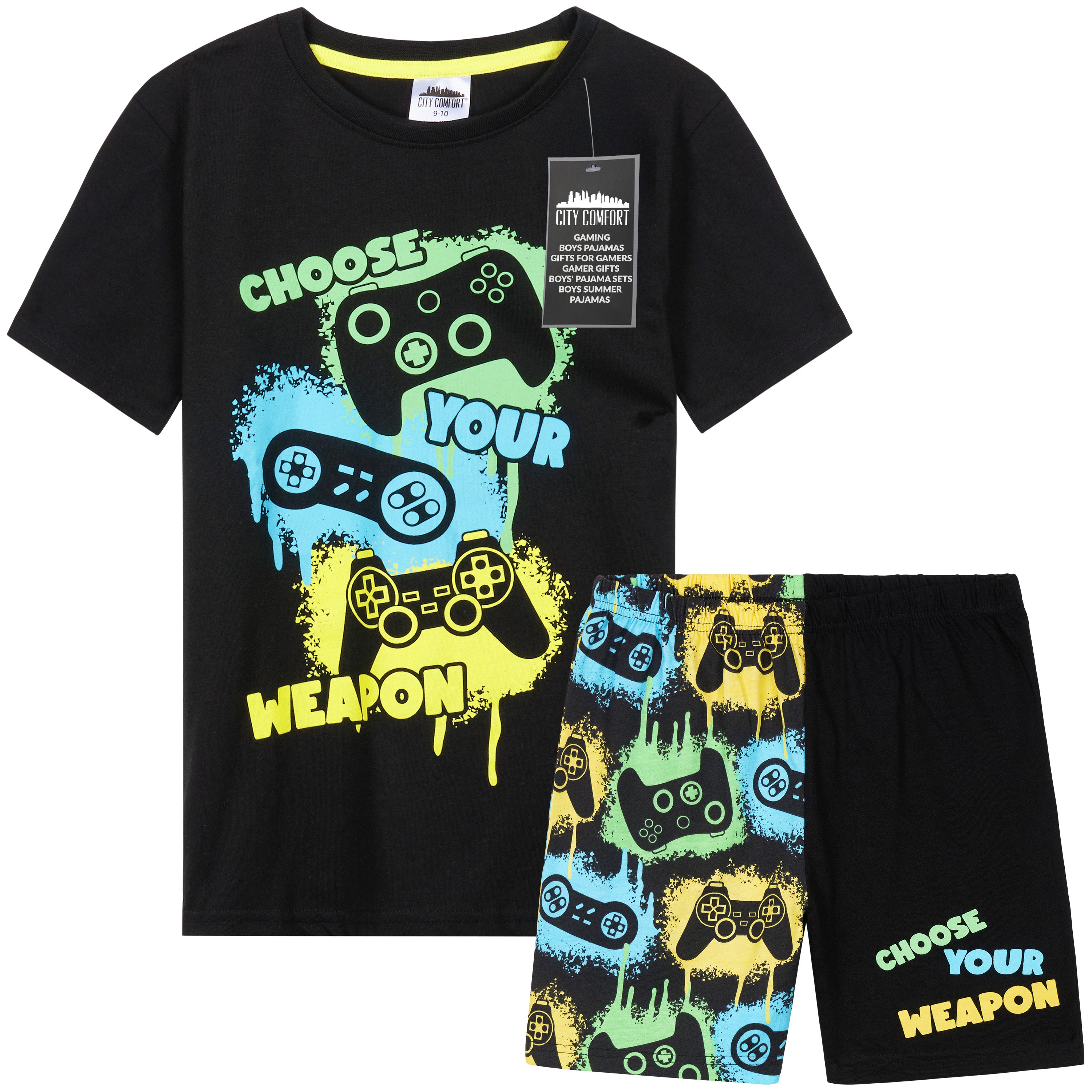 citycomfort-boys-pyjama-short-gar-on-manches-courtes image 1