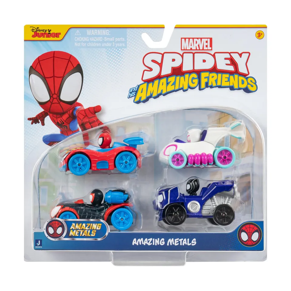 marvel-spidey-et-amis-extraordinaires-lot-4-v-hicules-m-tal image 1