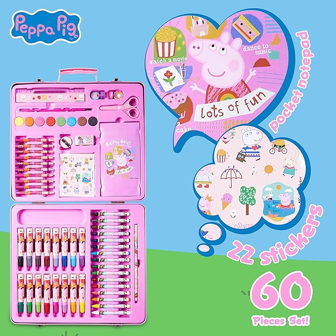 peppa-pig-mallette-dessin-enfant-set-40-pi-ces-valise-rose image 3