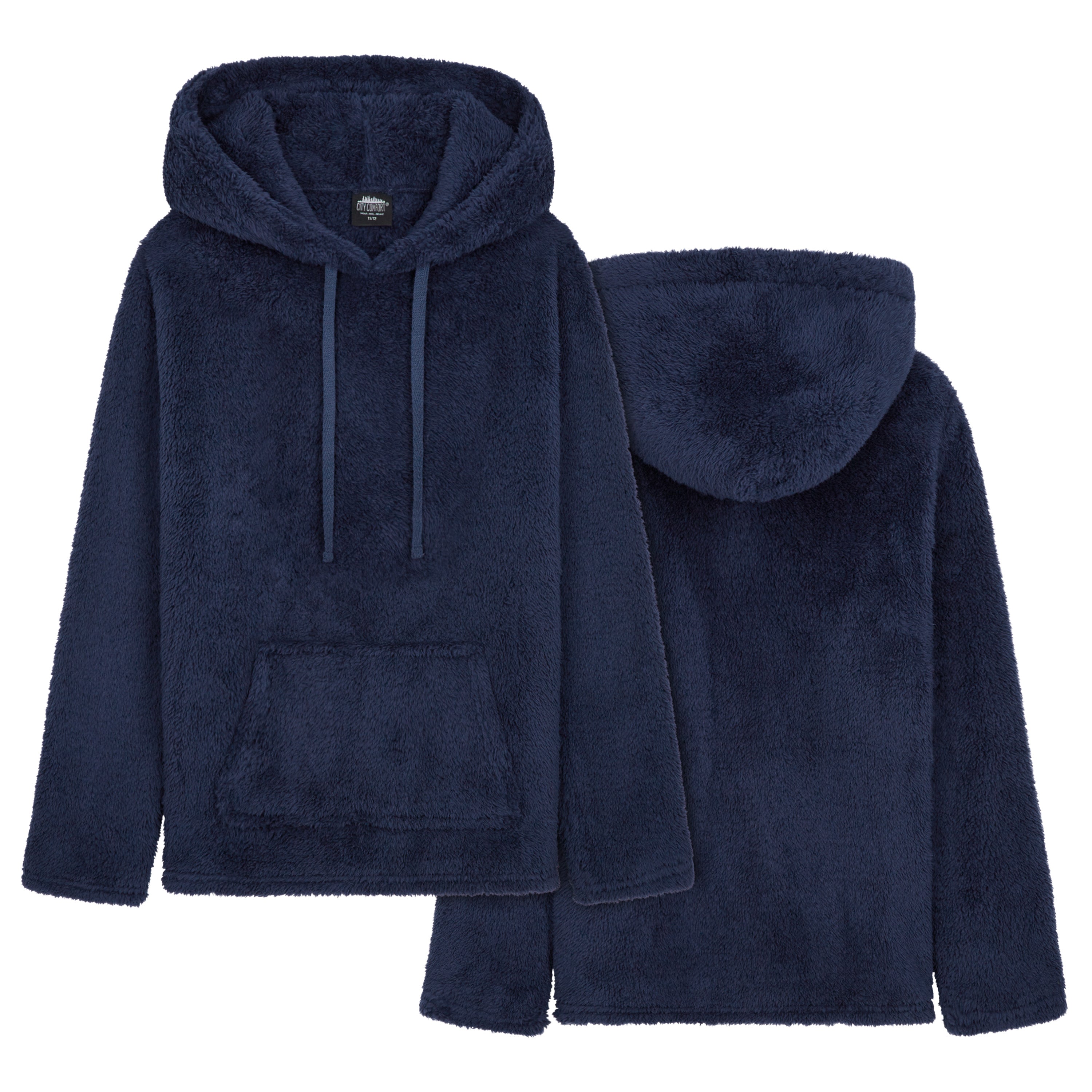 citycomfort-sweat-capuche-polaire-fille-bleu-marine-9-10-ans image 2
