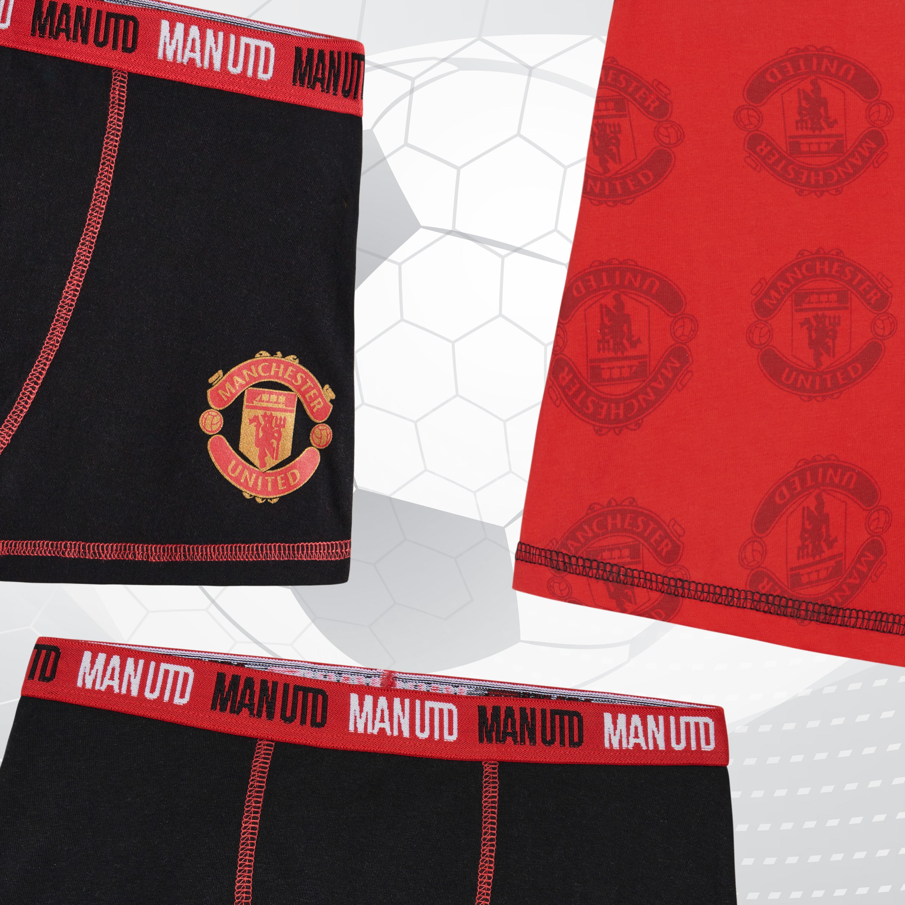 manchester-united-boxer-gar-on-lot-3-9-10-ans-coton image 2