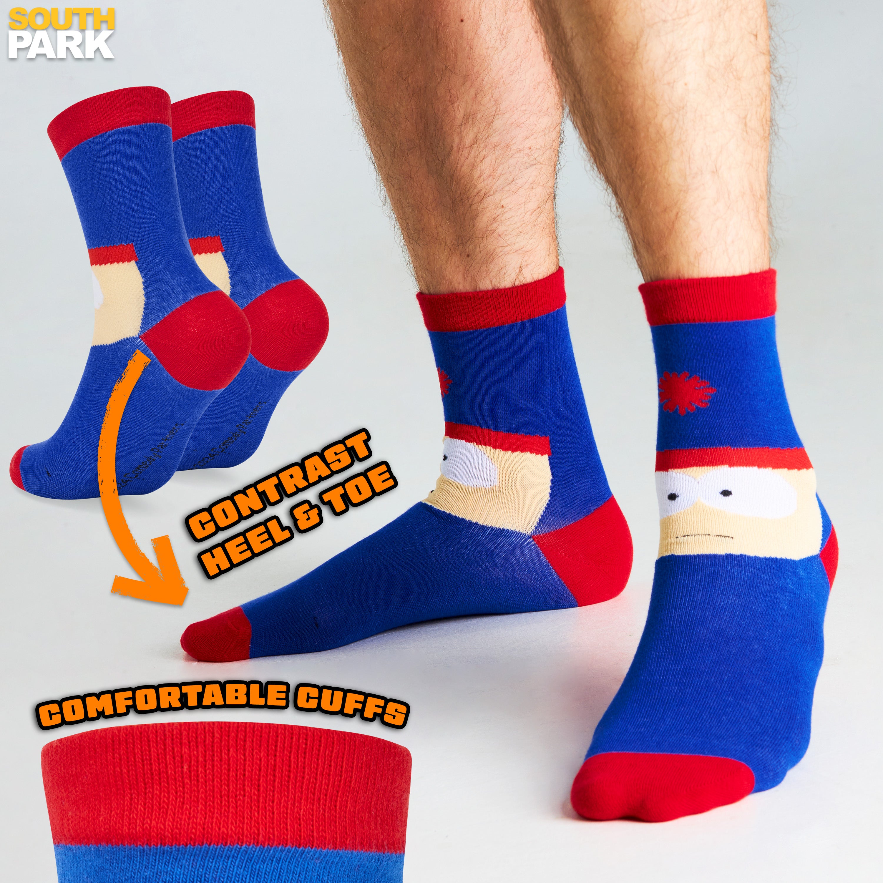 south-park-chaussettes-homme-coton-mi-mollet-lot-5 image 5