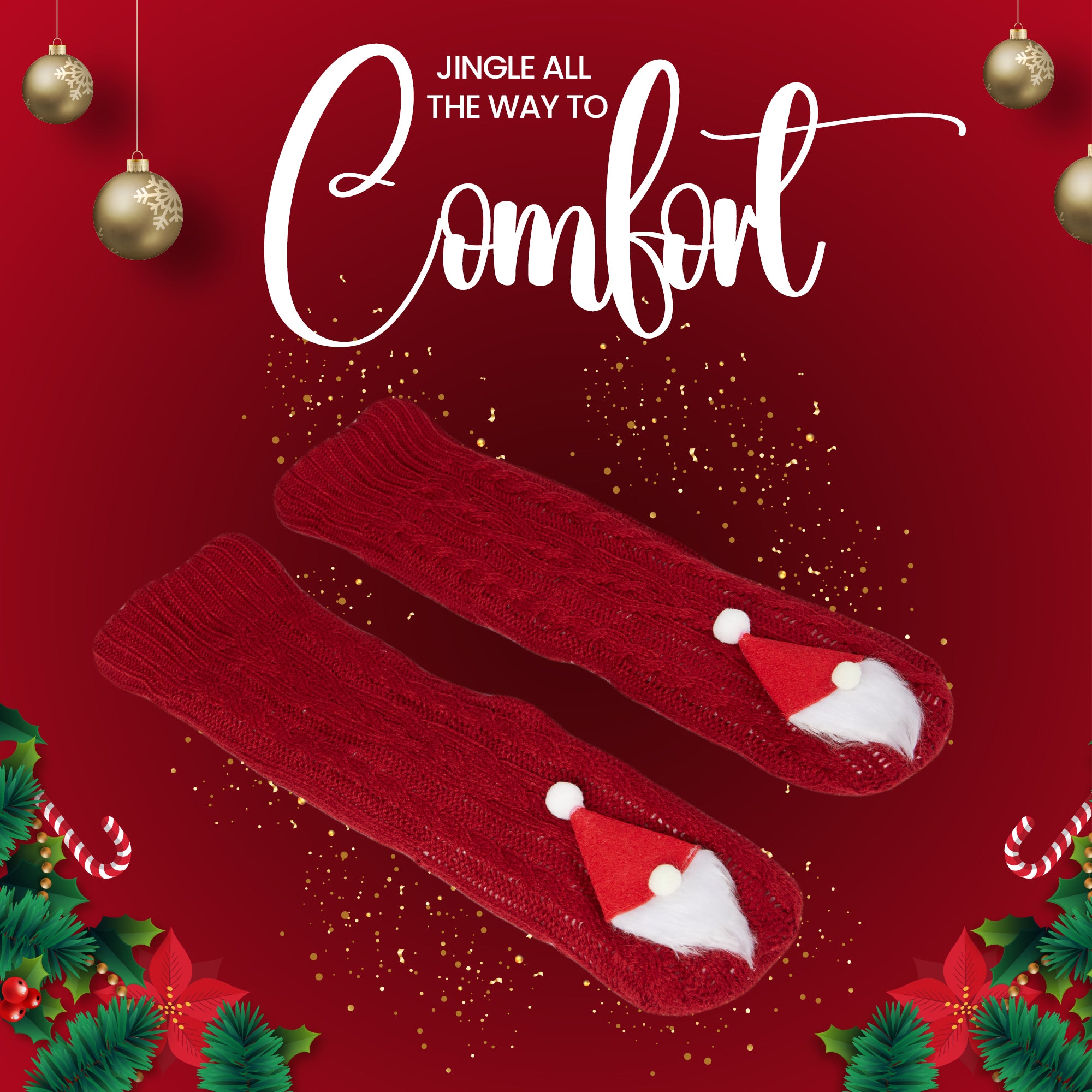 citycomfort-chaussettes-no-l-femme-pilou-santa-taille-unique image 5