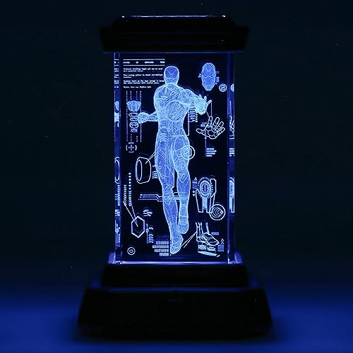 marvel-iron-man-lampe-3d-cristal-led-3-couleurs-holographique image 8