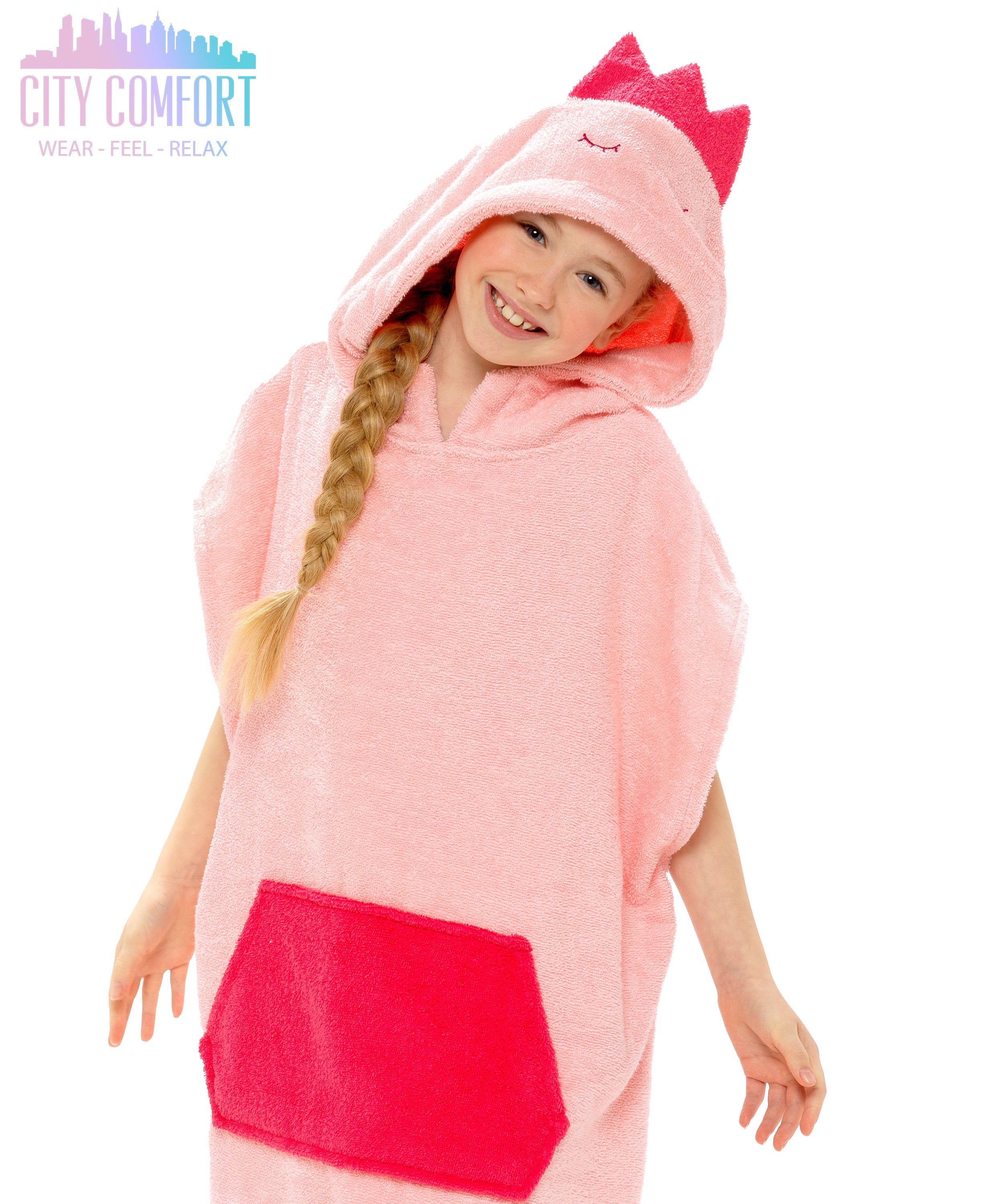 citycomfort-poncho-serviette-enfant-coton-3-5-ans image 5