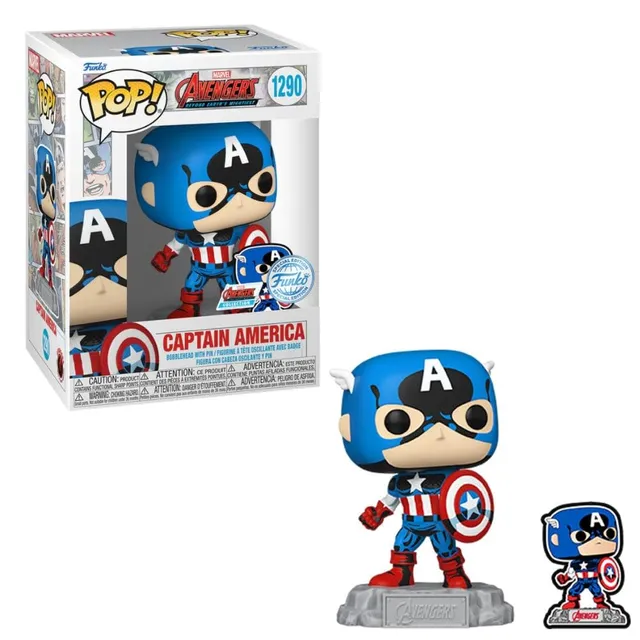 funko-pop-captain-america-comics-figurine-pin-mail image 1