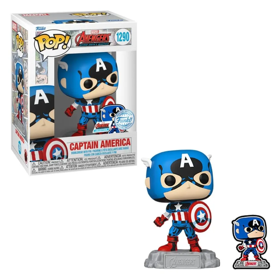 funko-pop-captain-america-comics-figurine-pin-mail image 1