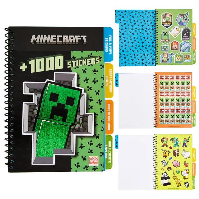 minecraft-livre-1000-stickers-autocollants-creeper-enfant image 1