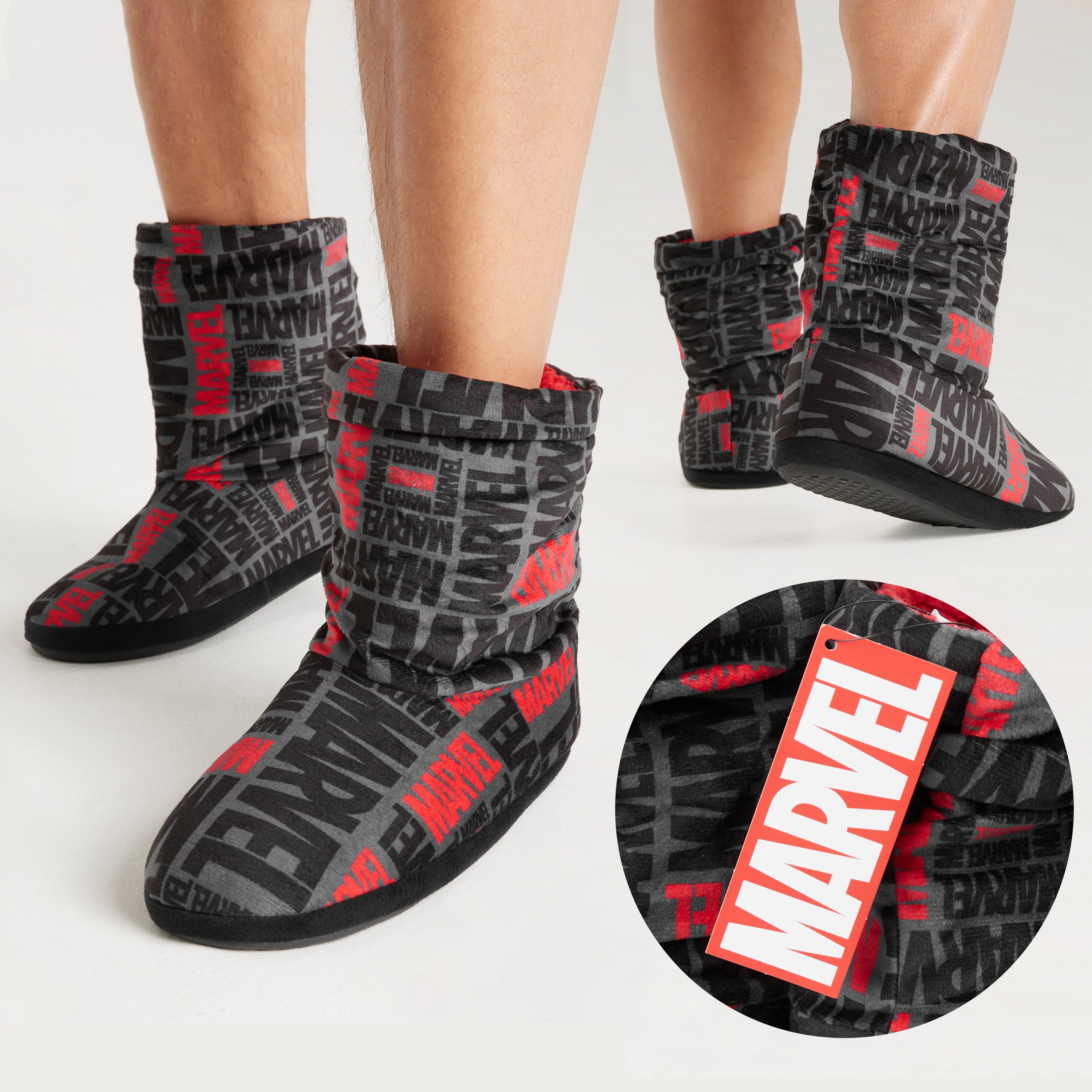 marvel-chaussons-homme-pantoufles-bottines-peluche image 5