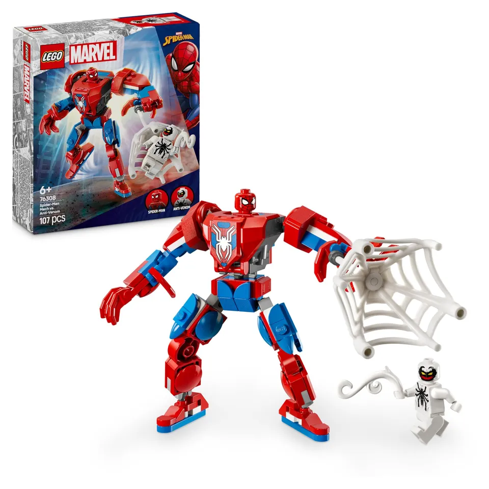 lego-marvel-76308-robot-spider-man-vs-anti-venom-jeu-107-pi-ces image 1
