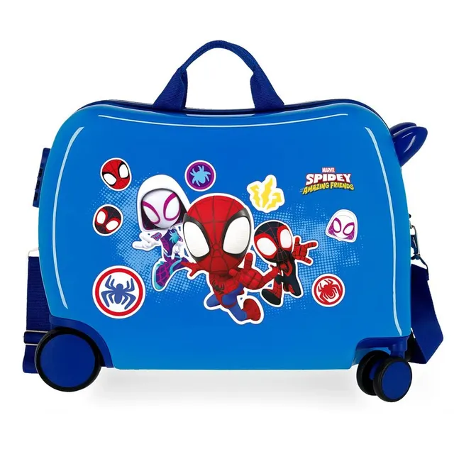 marvel-spiderman-go-webs-go-valise-enfant-rigide-bleue image 1