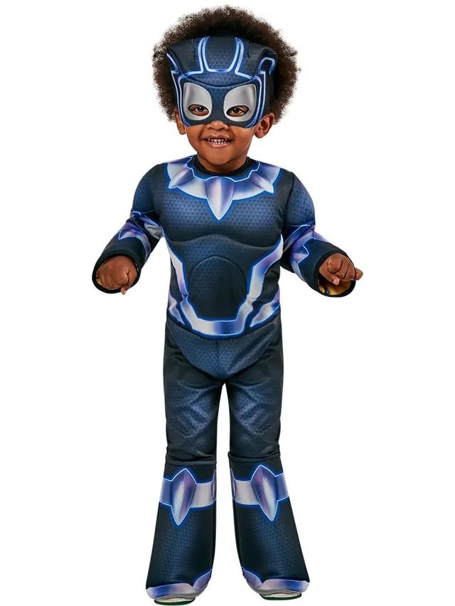 rubies-spidey-black-panther-costume-deluxe-enfant-noir image 1