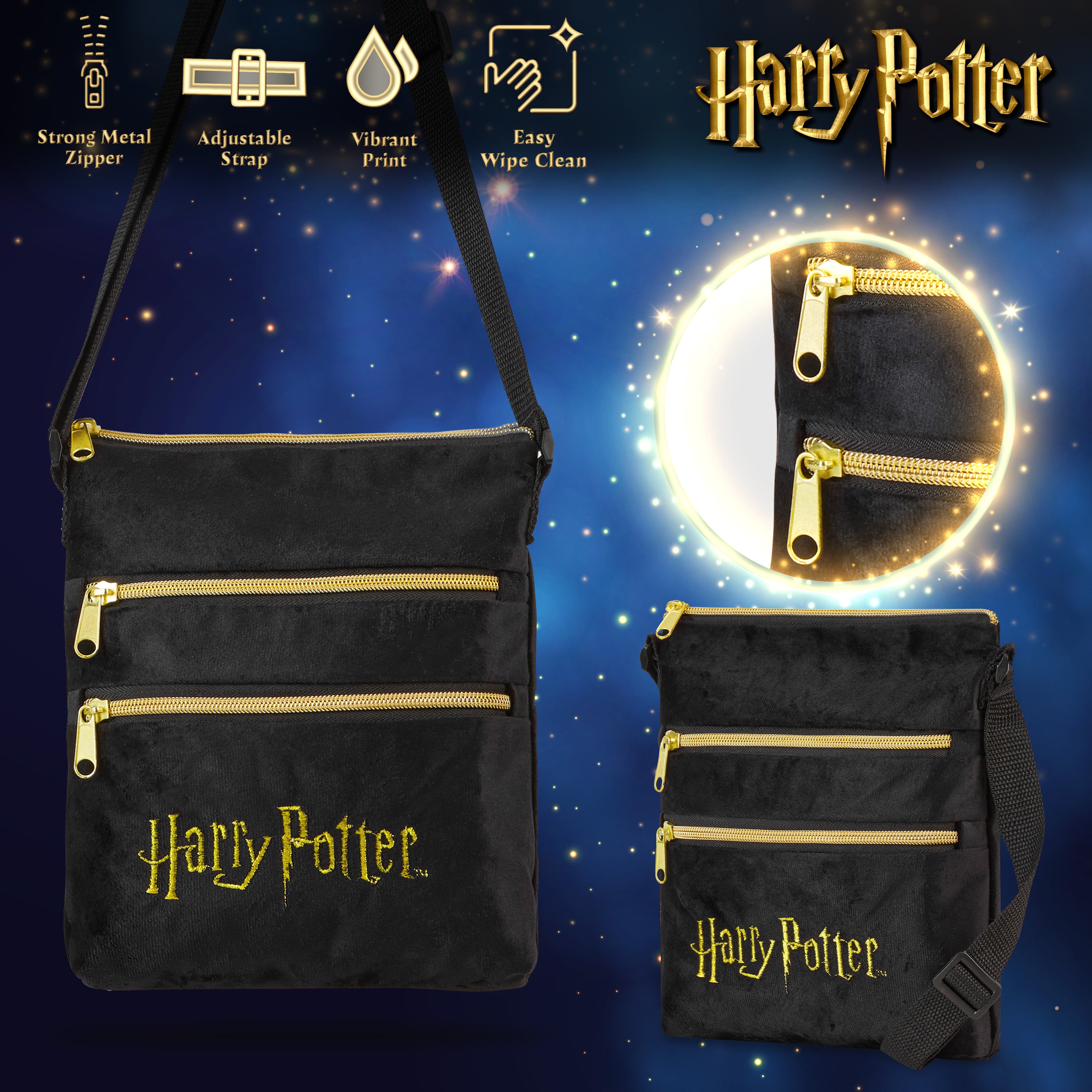 harry-potter-sac-bandouli-re-femme-fille-25x22-cm-zipp image 4