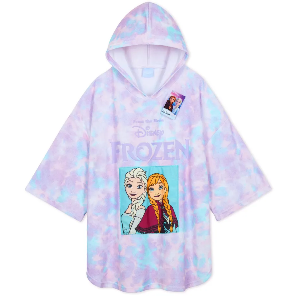 disney-frozen-serviette-poncho-capuche-enfant-5-9-ans image 1
