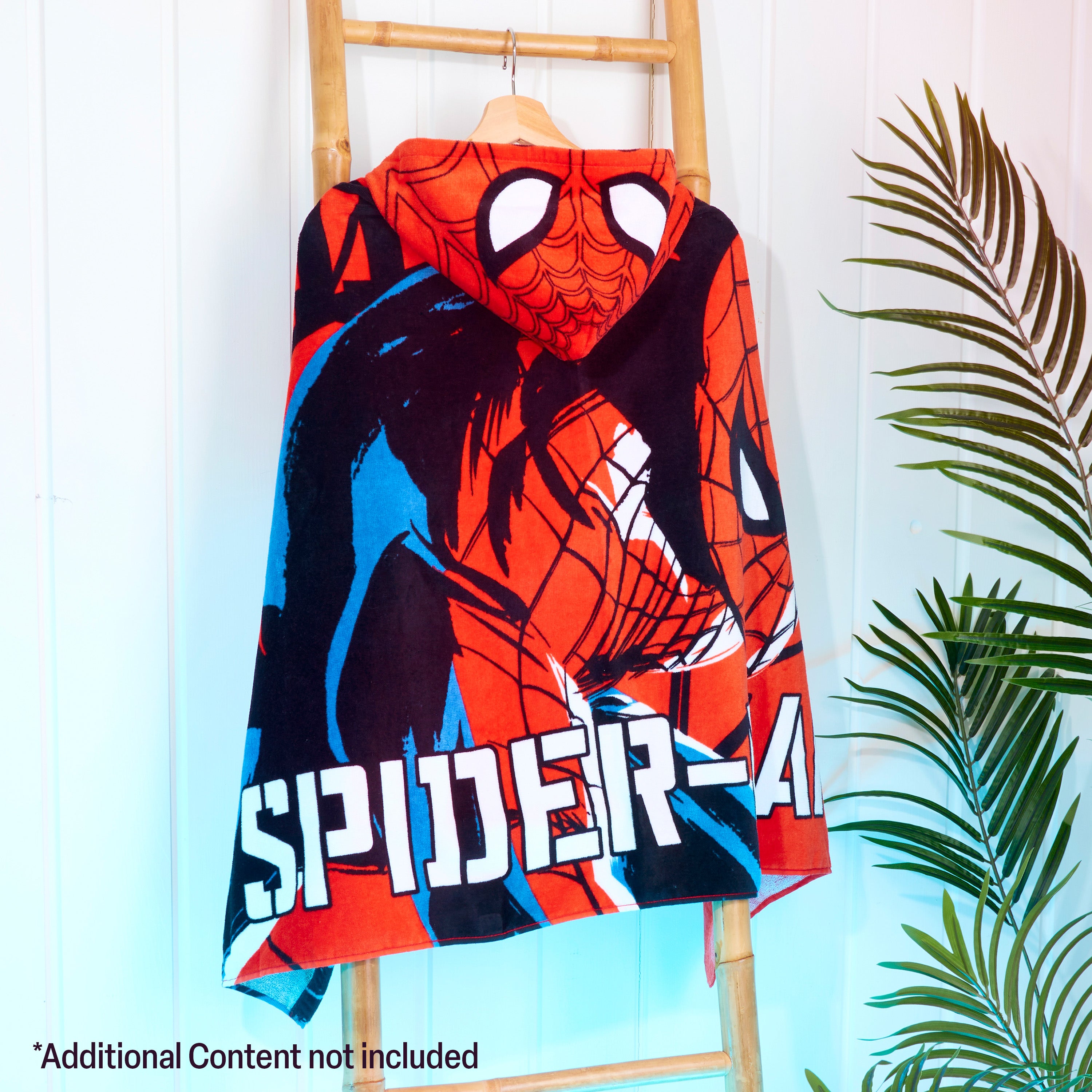 marvel-spiderman-serviette-poncho-capuche-enfant-rouge-6-14-ans image 2