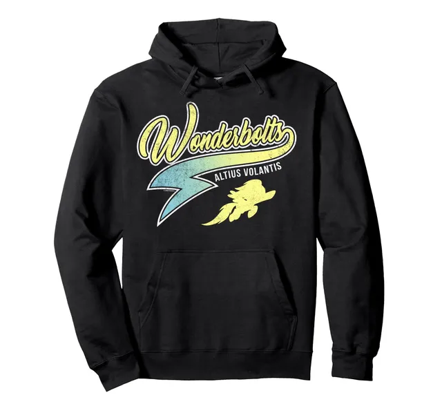 my-little-pony-wonderbolts-logo-sweat-capuche-noir image 1