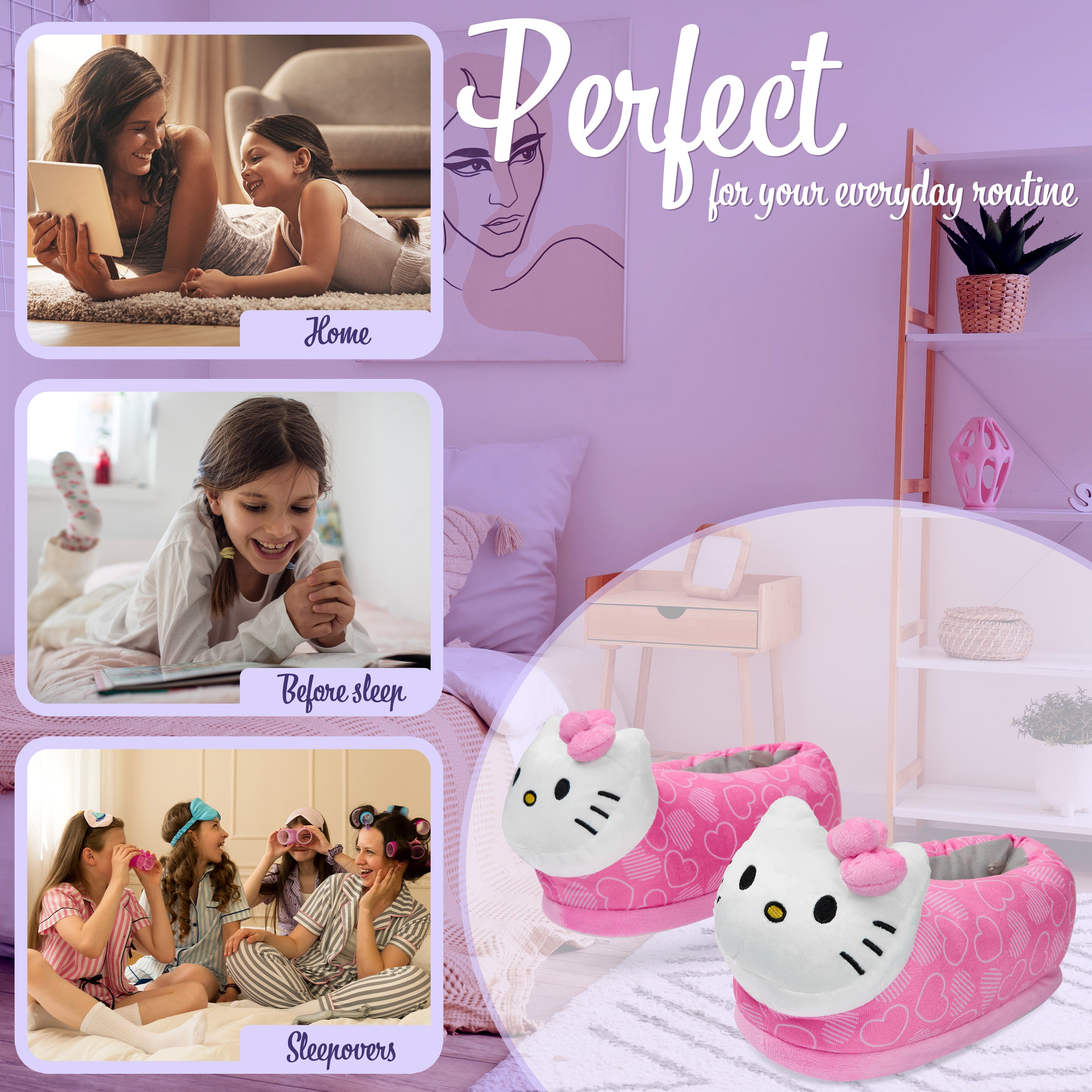 hello-kitty-chaussons-fille-3d-doux-antid-rapants image 5