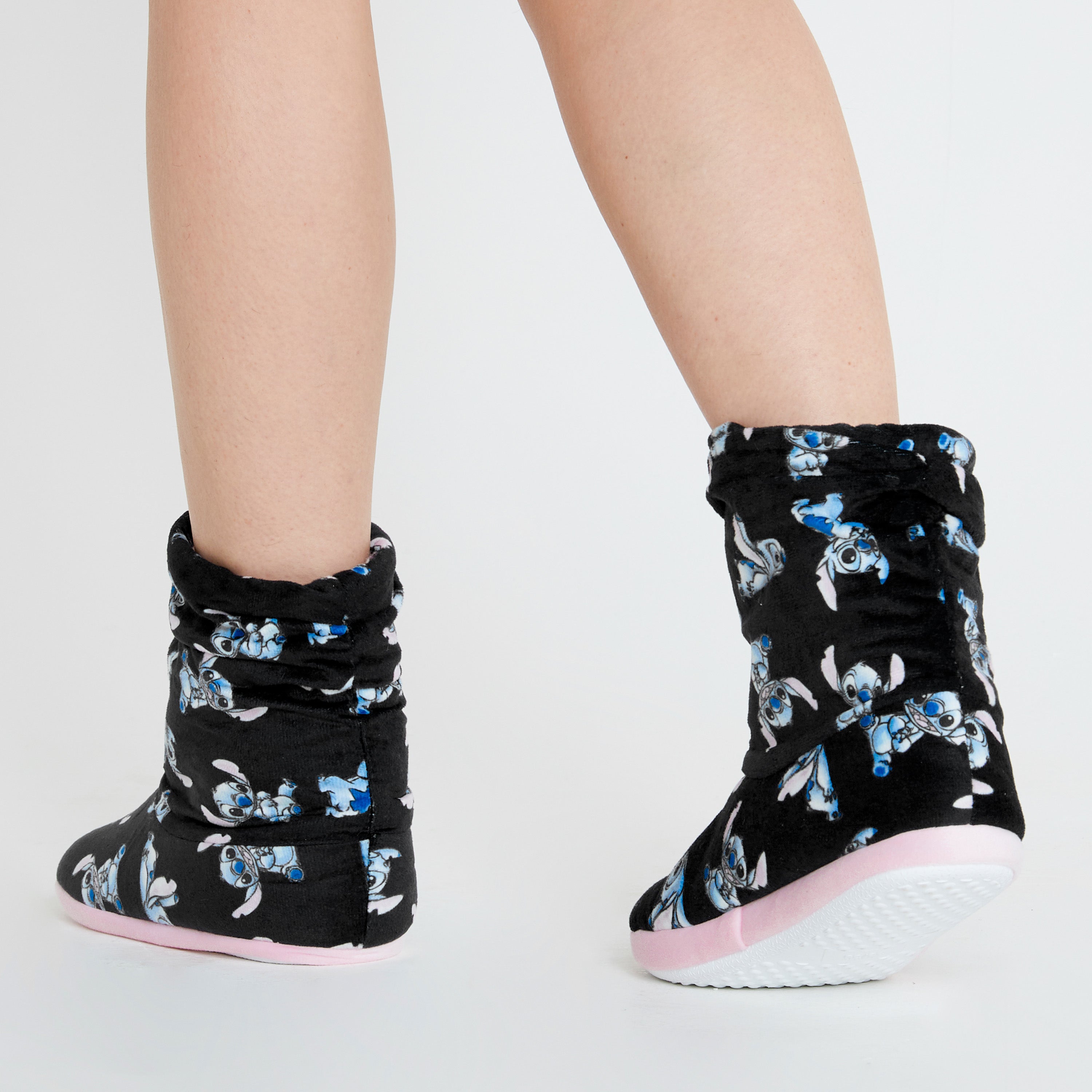 disney-stitch-chaussons-bottes-femme-peluche-bleue-chaud image 4