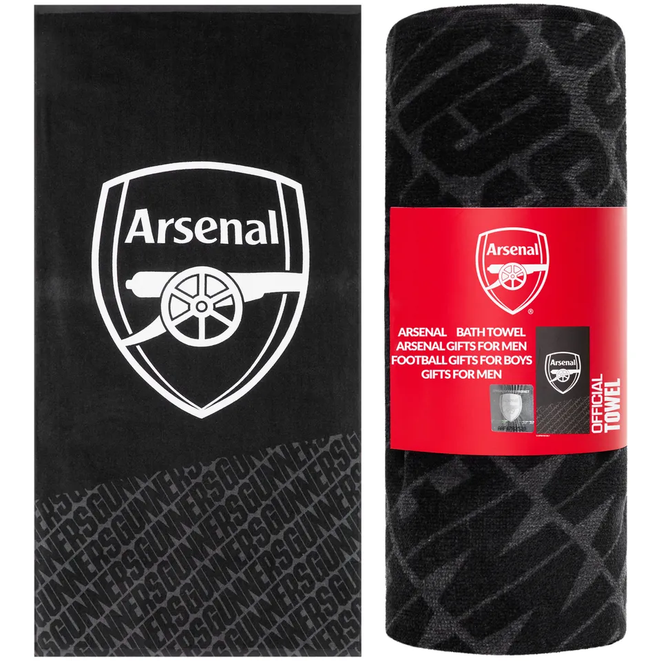 arsenal-serviette-bain-100-coton-137x69cm-football image 1