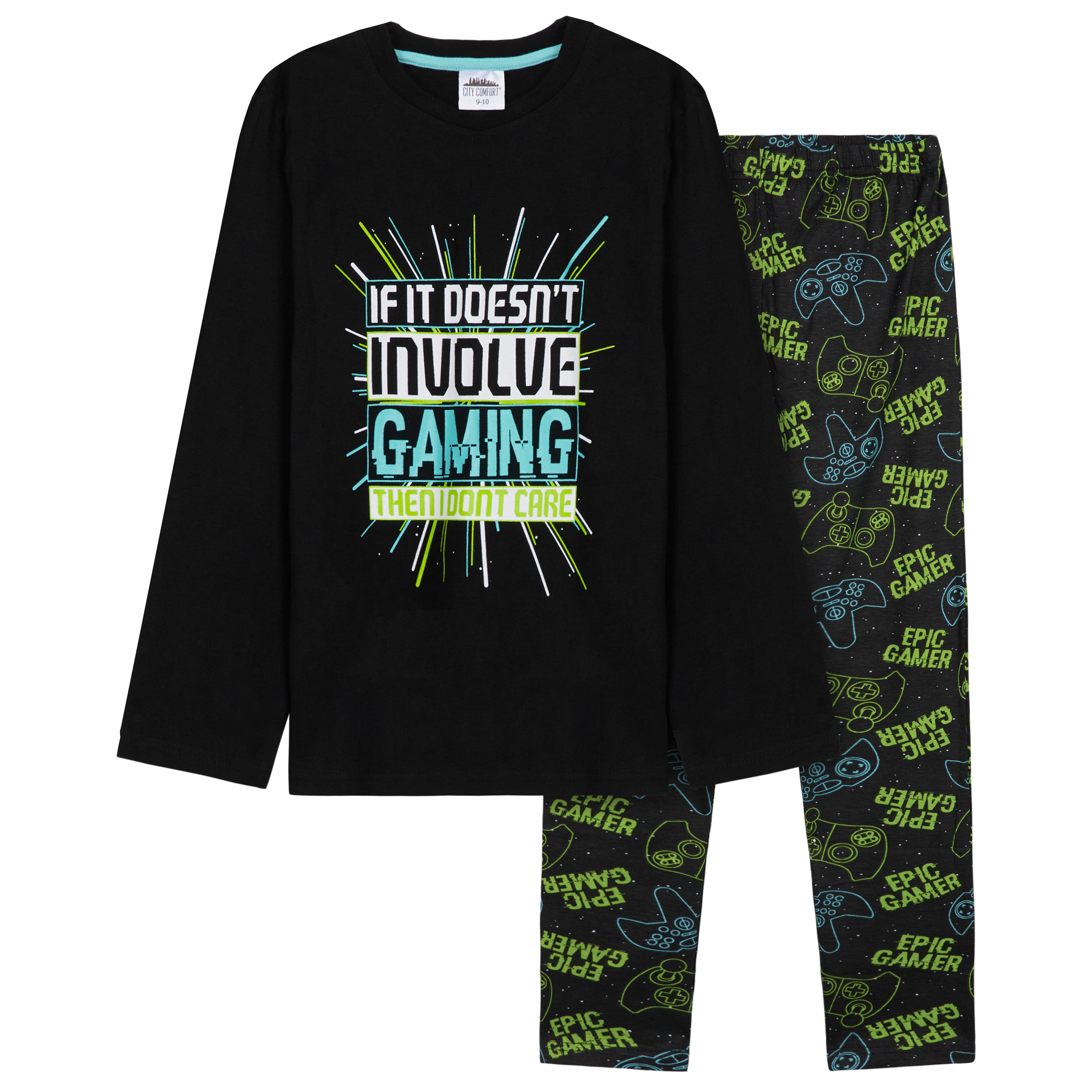 citycomfort-pyjama-gar-on-long-gamer-11-12-ans image 1