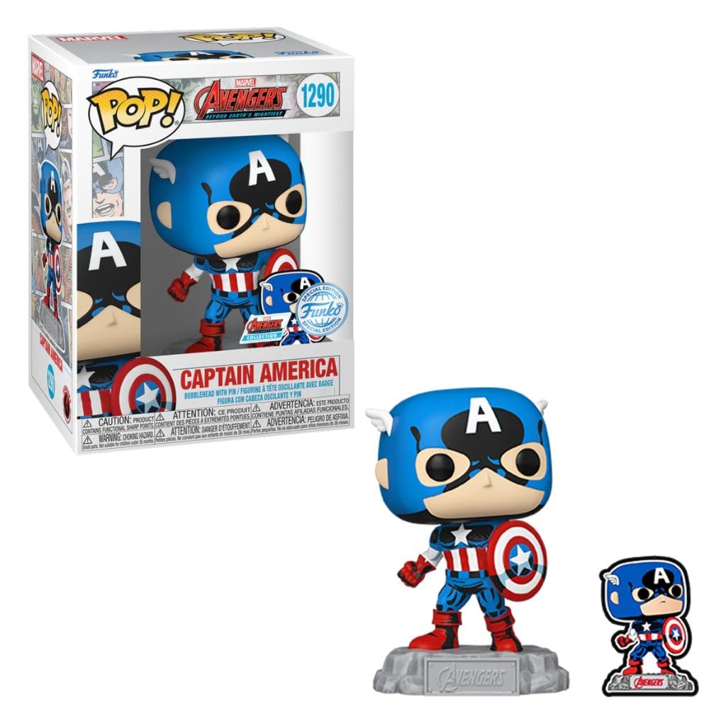 funko-pop-captain-america-comics-figurine-pin-mail image 1