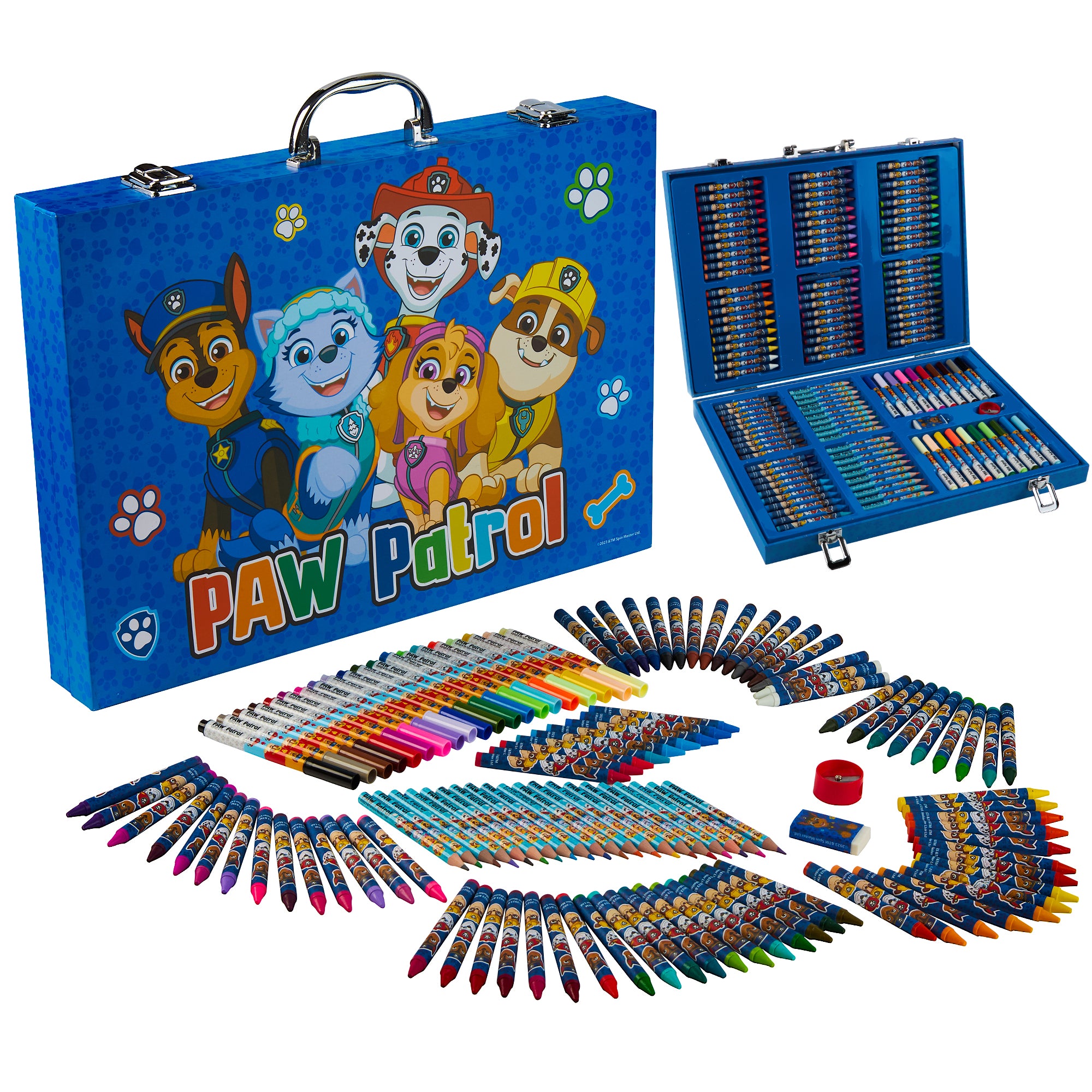 paw-patrol-coffret-coloriage-130-pi-ces-crayons-feutres image 2