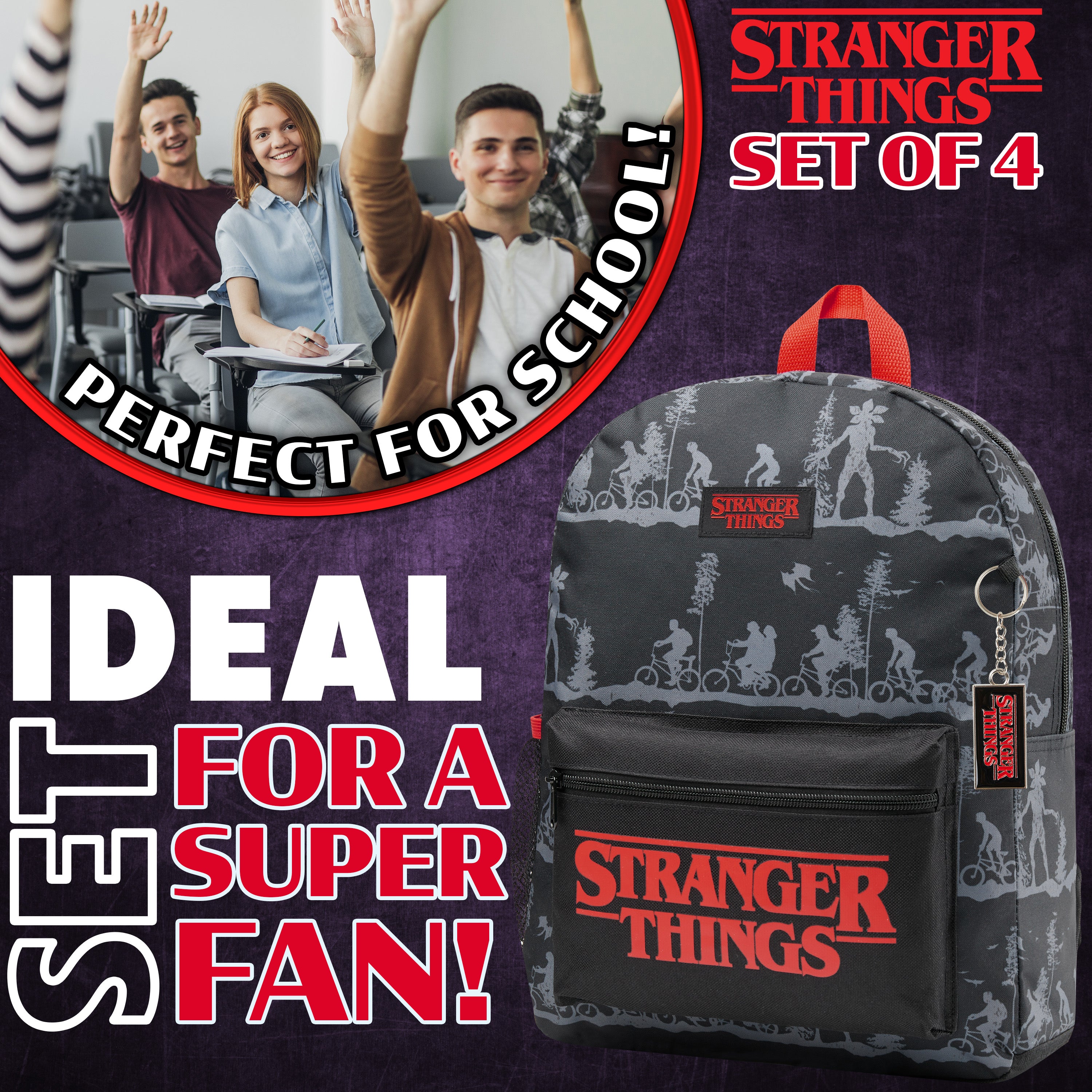 stranger-things-cartable-cole-4-pi-ces-gourde image 3