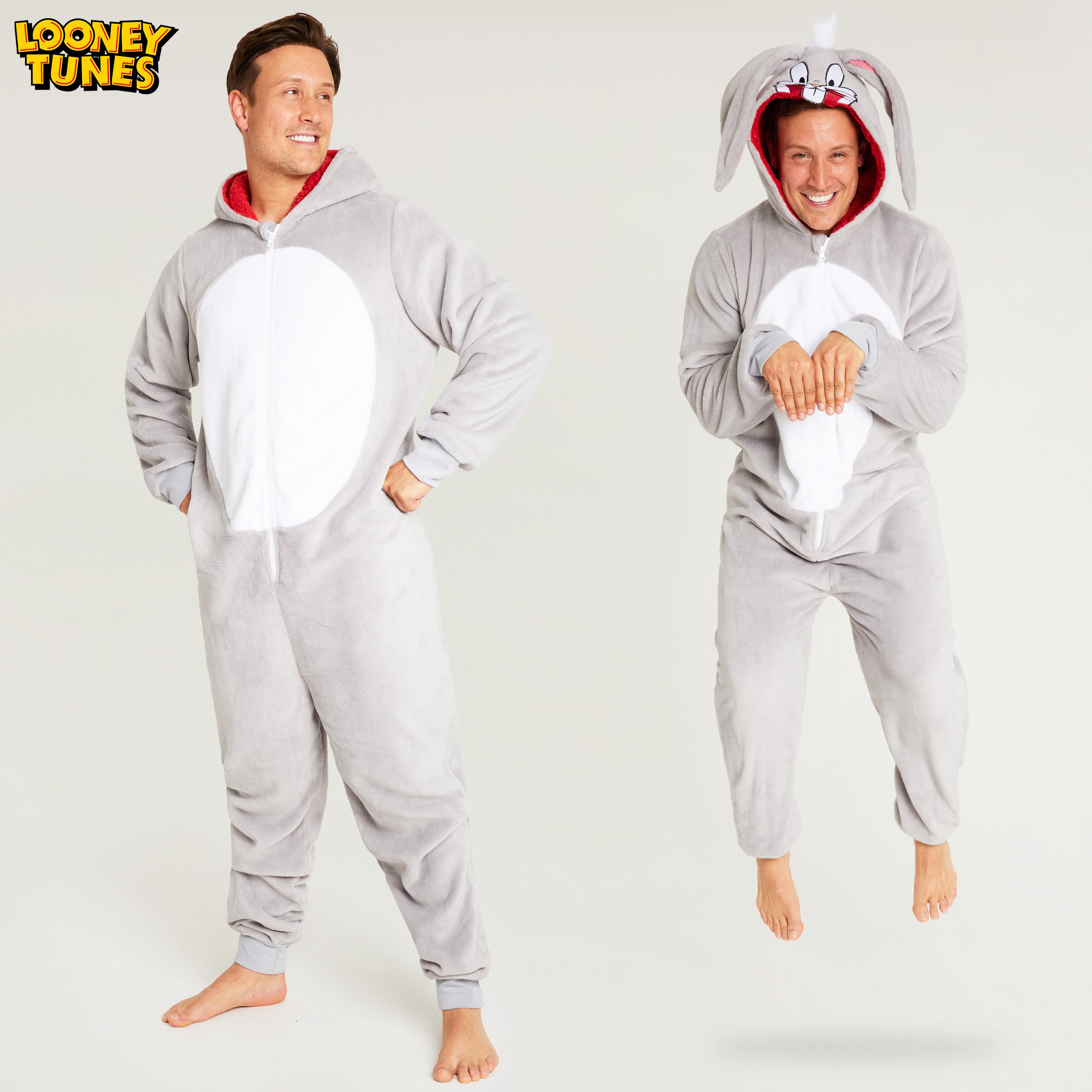 looney-tunes-bugs-bunny-combinaison-pyjama-homme-polaire image 3
