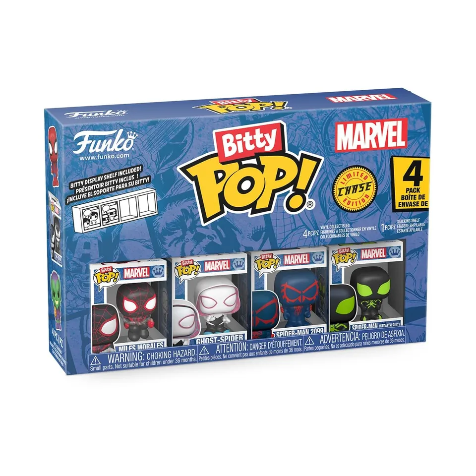 funko-bitty-pop-spider-man-miles-morales-figurine-mini-pack-4-chase image 1