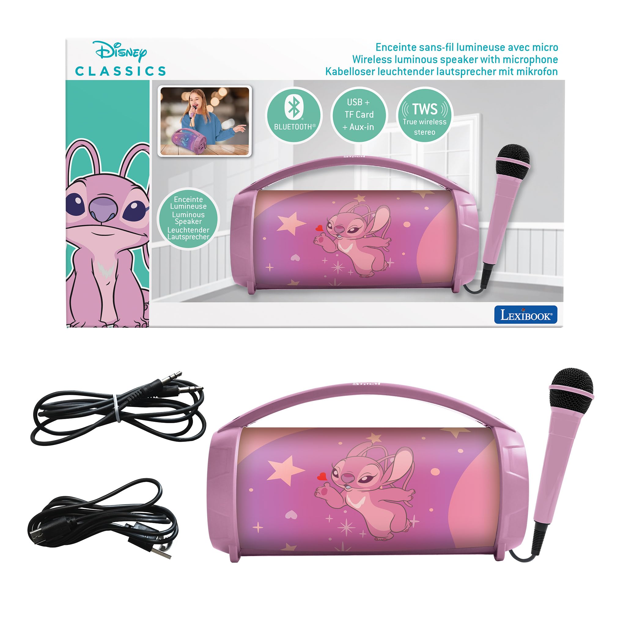 lexibook-spider-man-btp585spzlxb-enceinte-karaok-bleue image 7