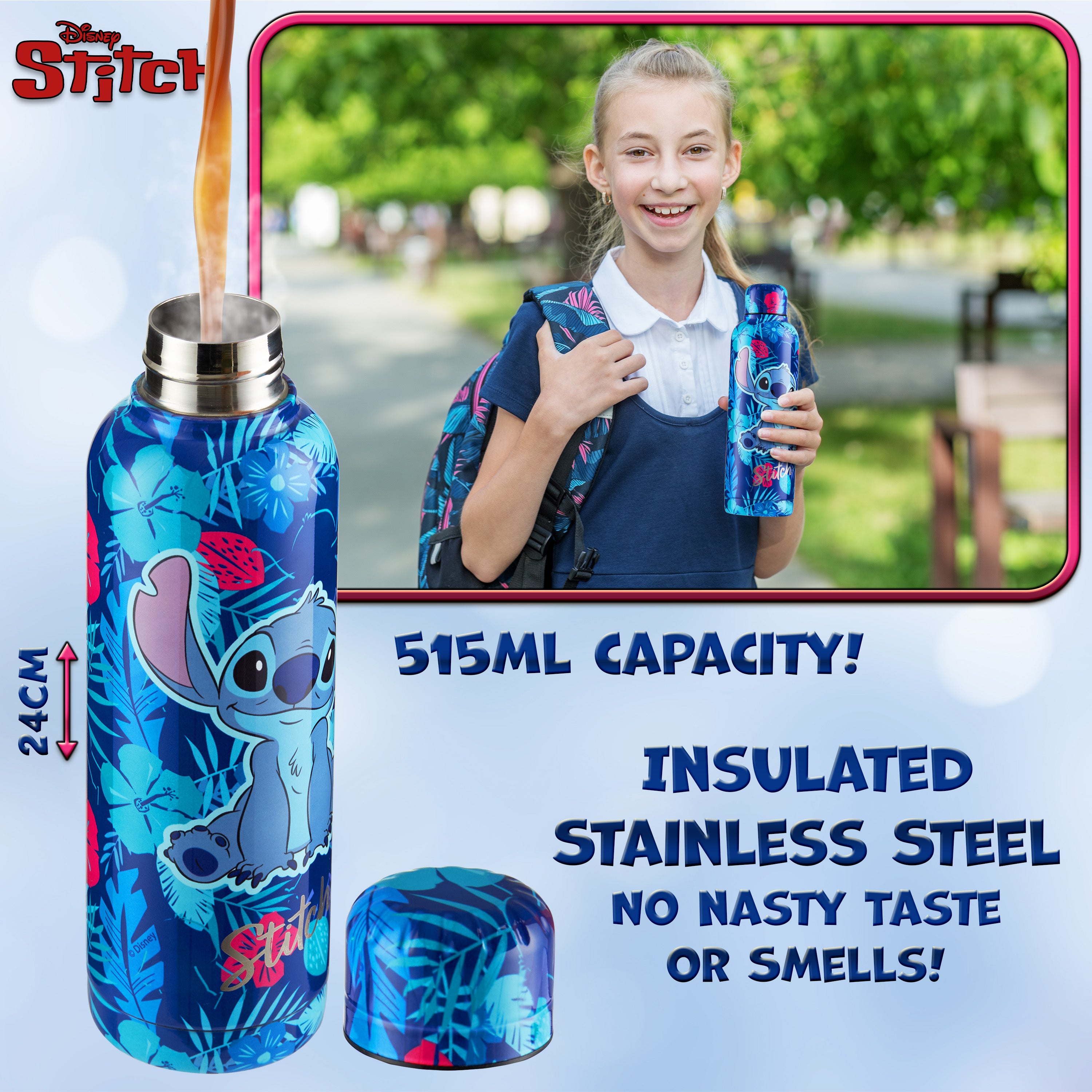 get-trend-stitch-gourde-isotherme-inox-515-ml-fille-disney image 4