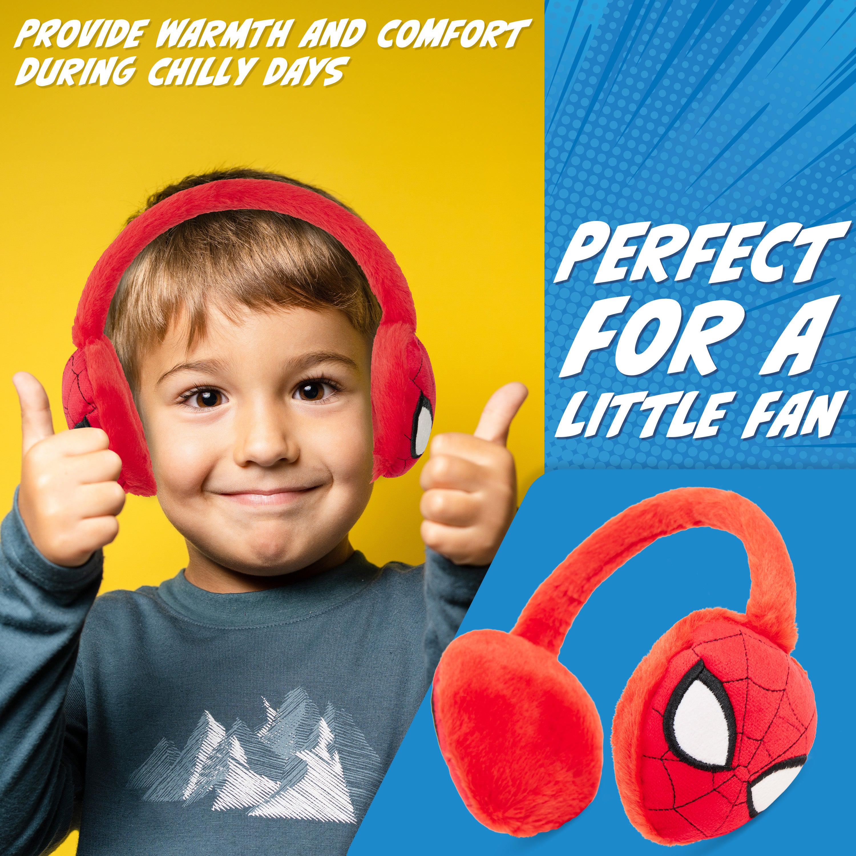 marvel-spiderman-cache-oreilles-enfant-doux-hiver image 3