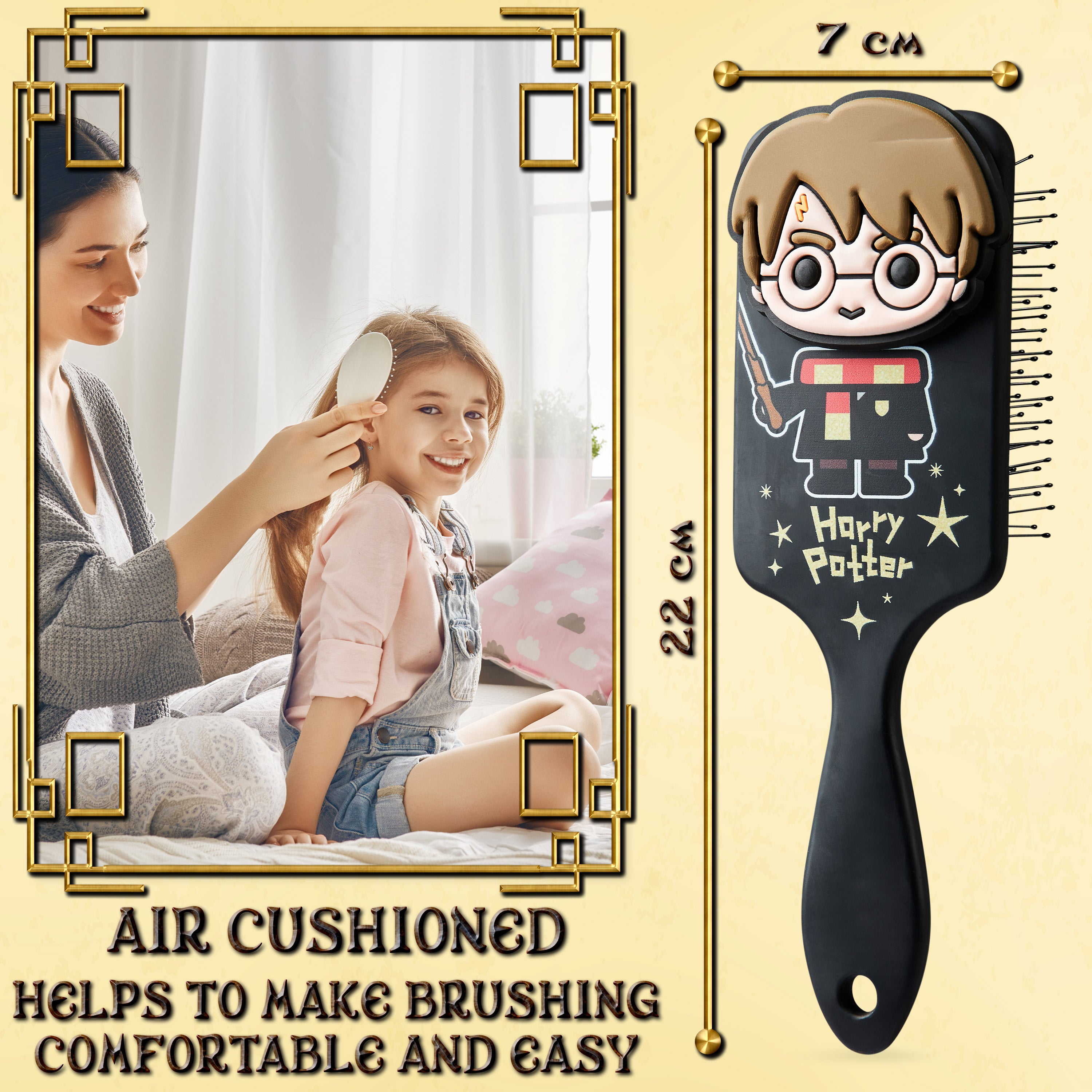 harry-potter-brosse-cheveux-d-m-lante-noire-tous-cheveux image 6