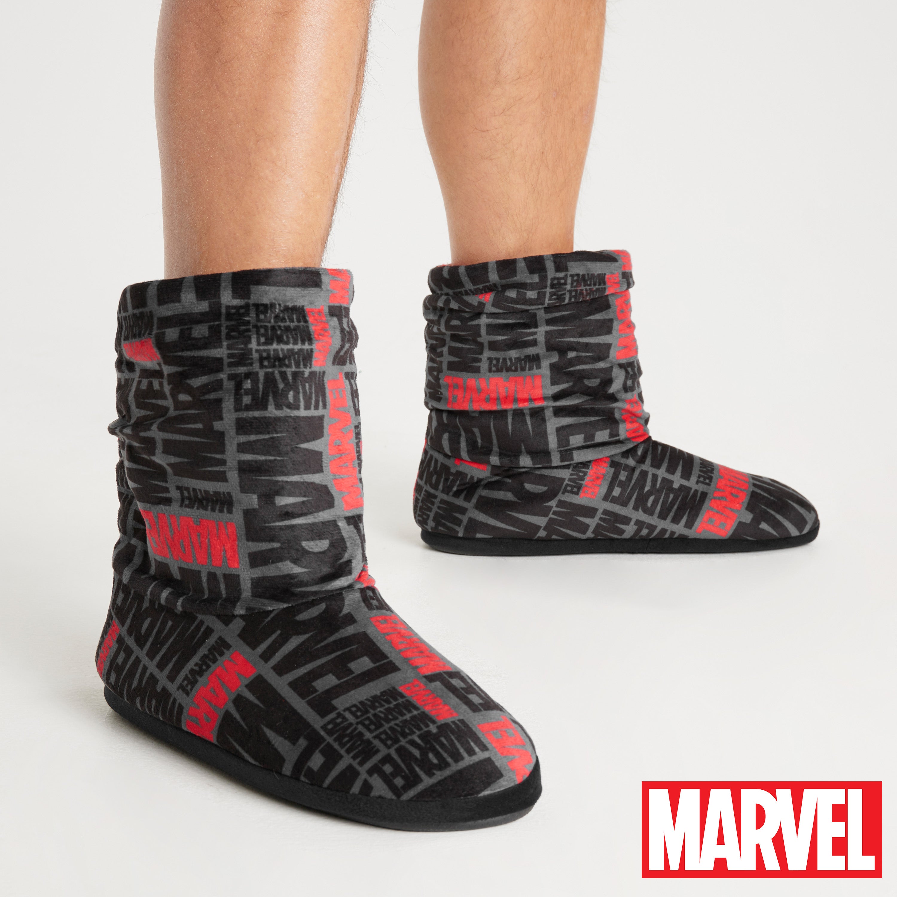 marvel-chaussons-homme-pantoufles-bottines-peluche image 4