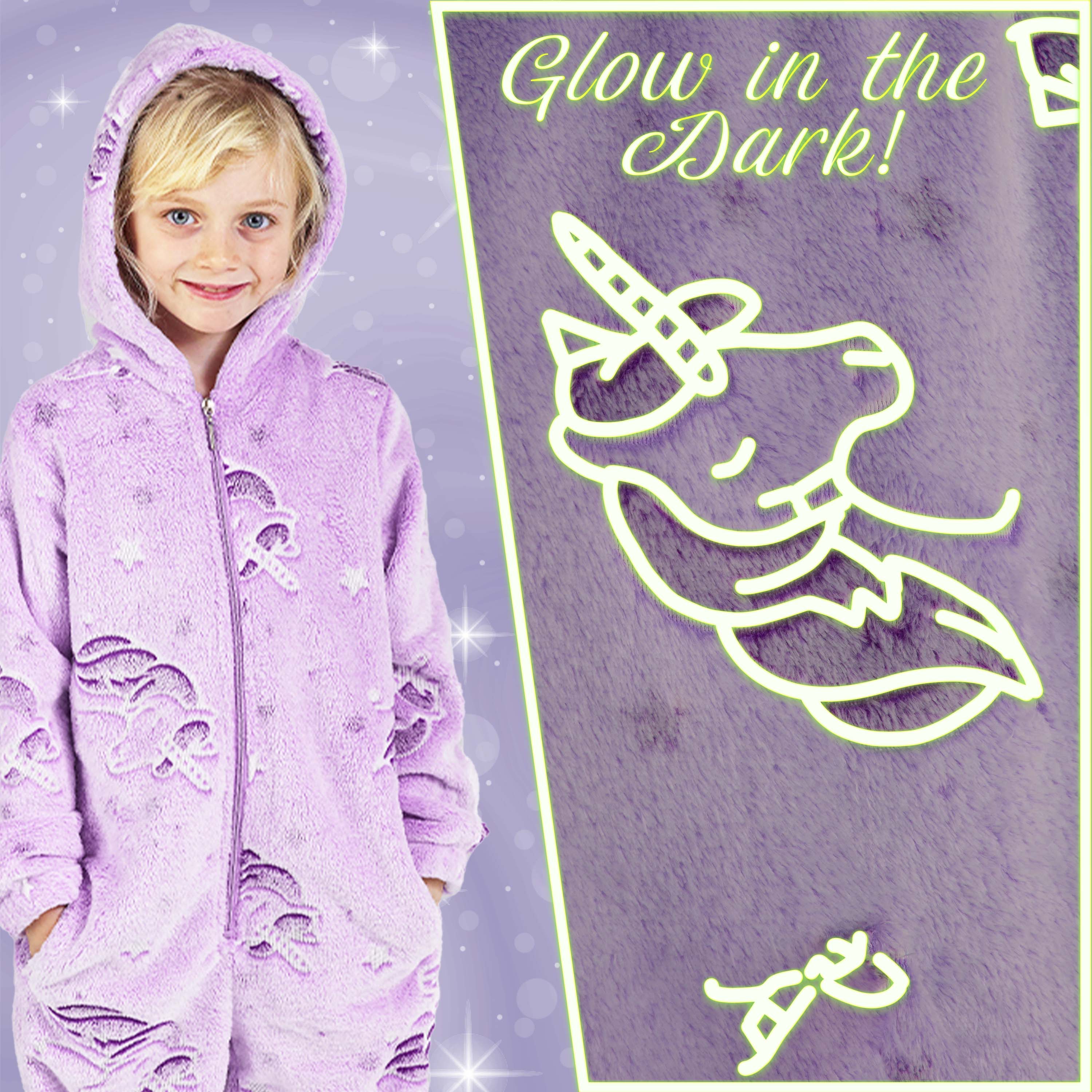 citycomfort-combinaison-pyjama-fille-licorne-phosphorescent image 3