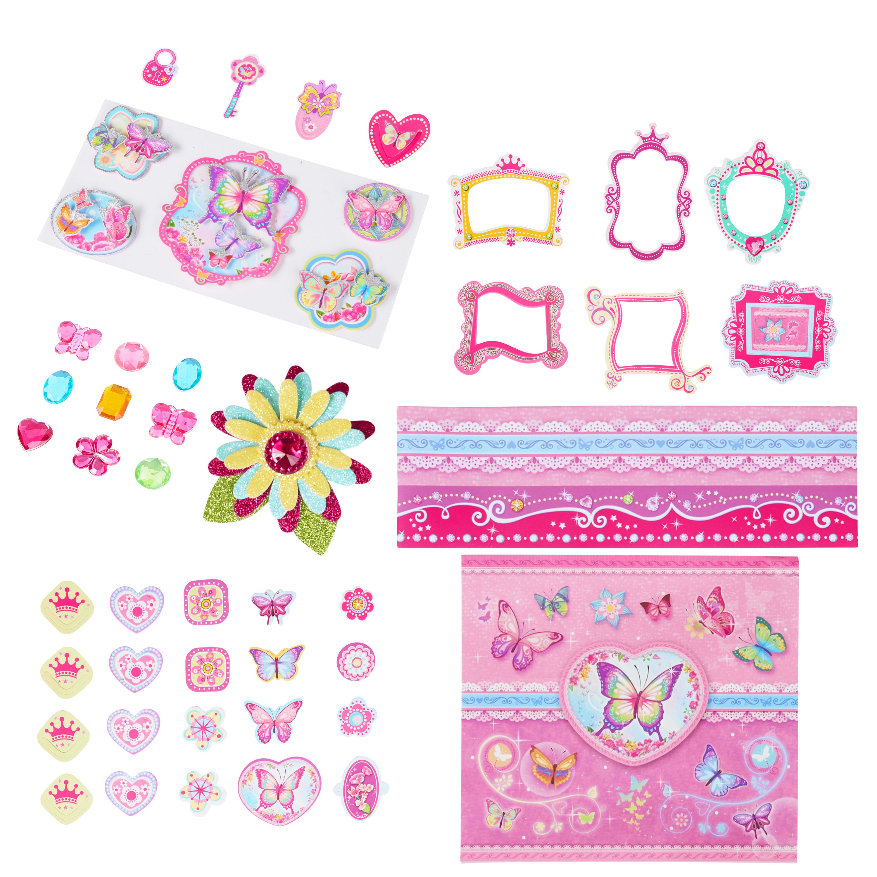 get-trend-arts-crafts-kit-scrapbook-enfant-120-pi-ces-fille image 5