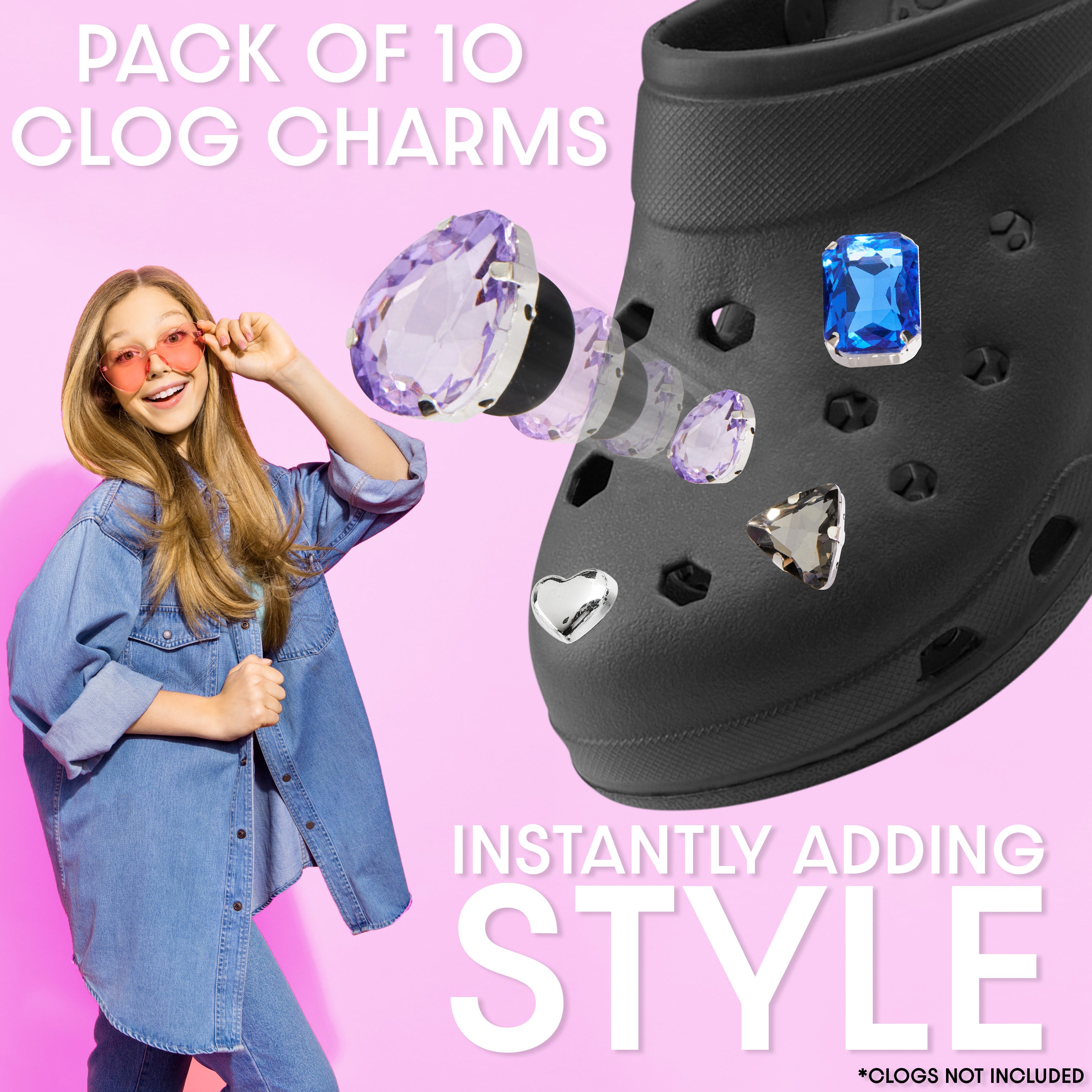 citycomfort-clog-charms-breloques-sabots-multipack-cha-nes image 3