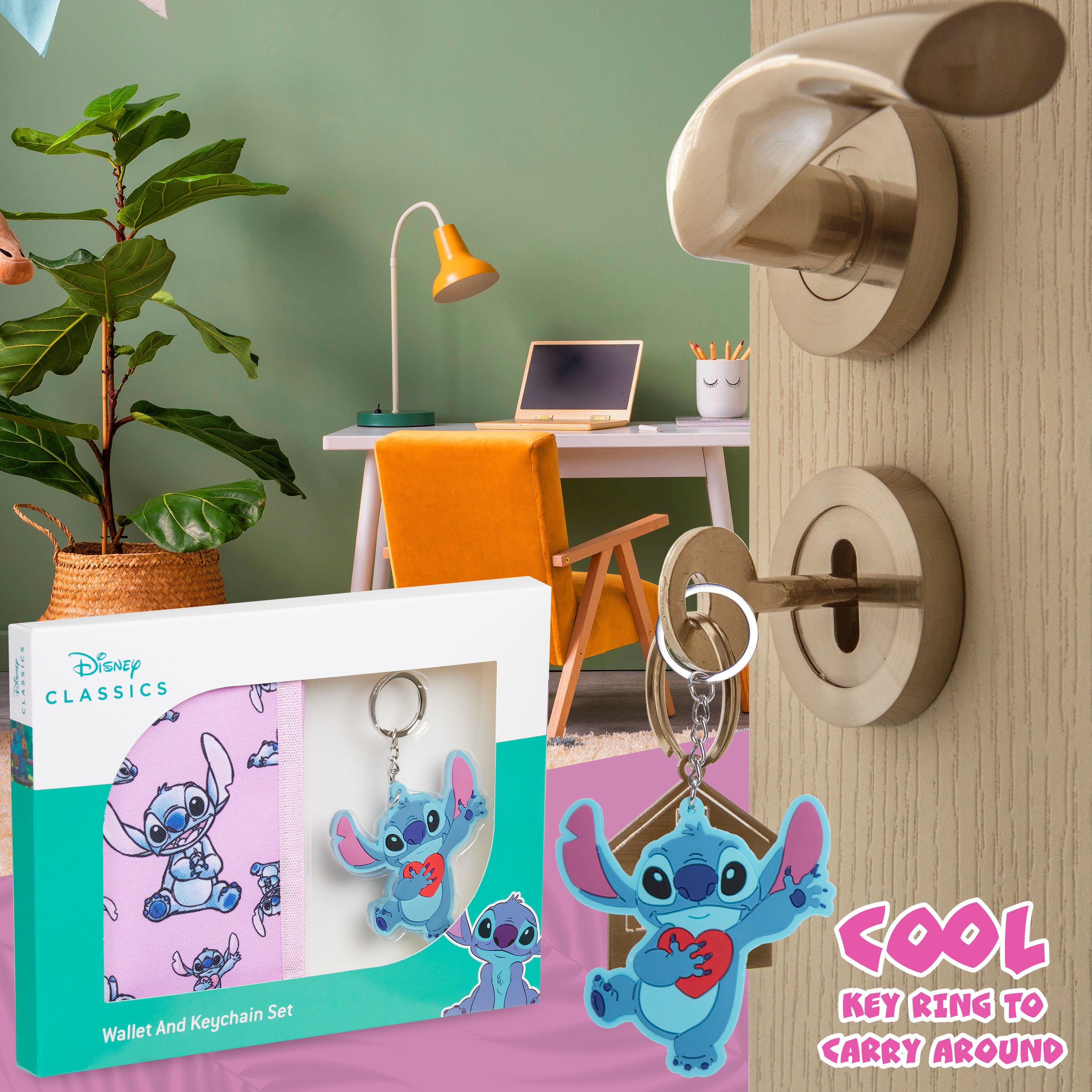 disney-stitch-portefeuille-enfant-rose-porte-cl-s image 5