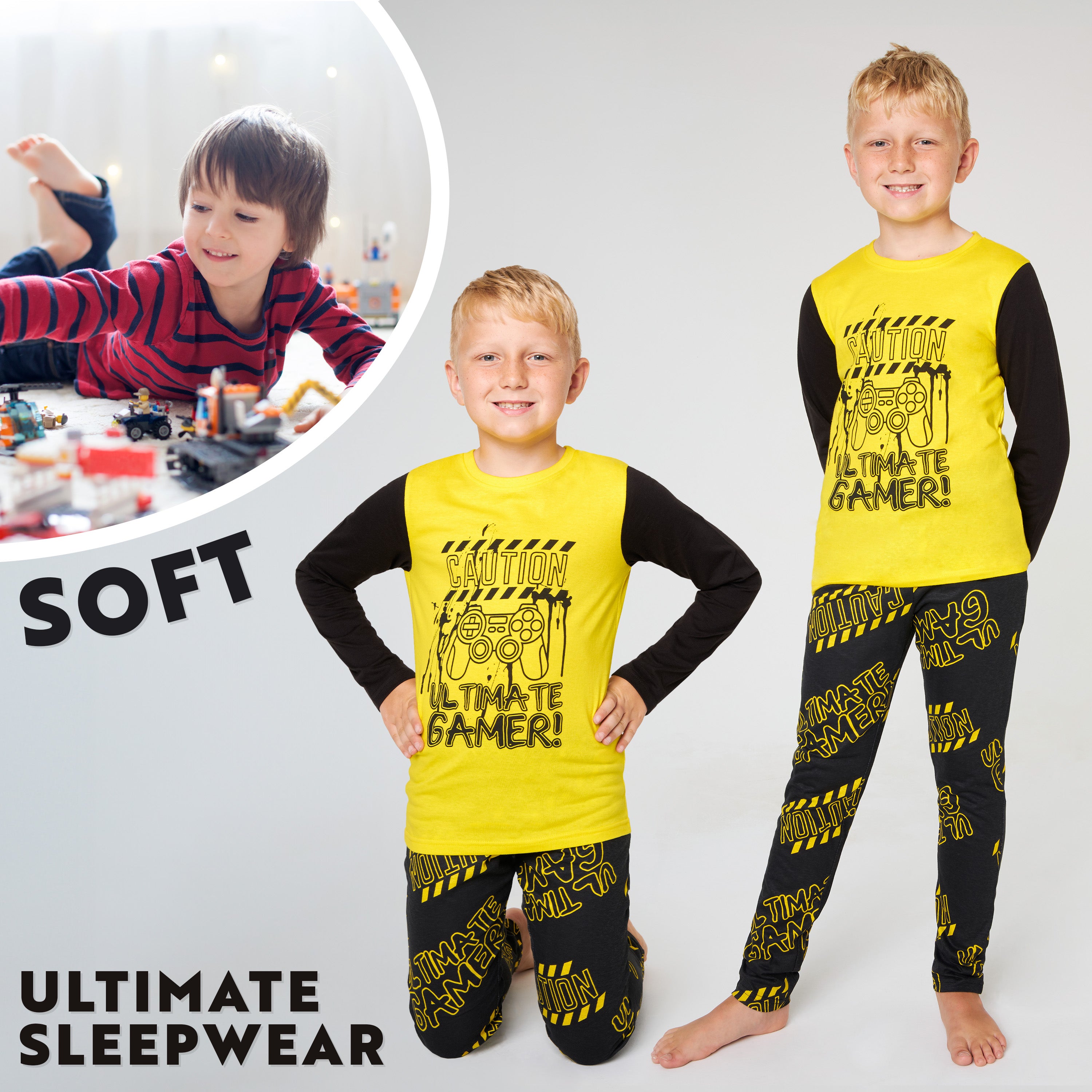 citycomfort-gamer-pyjama-long-gar-on-9-10-ans-respirant image 2