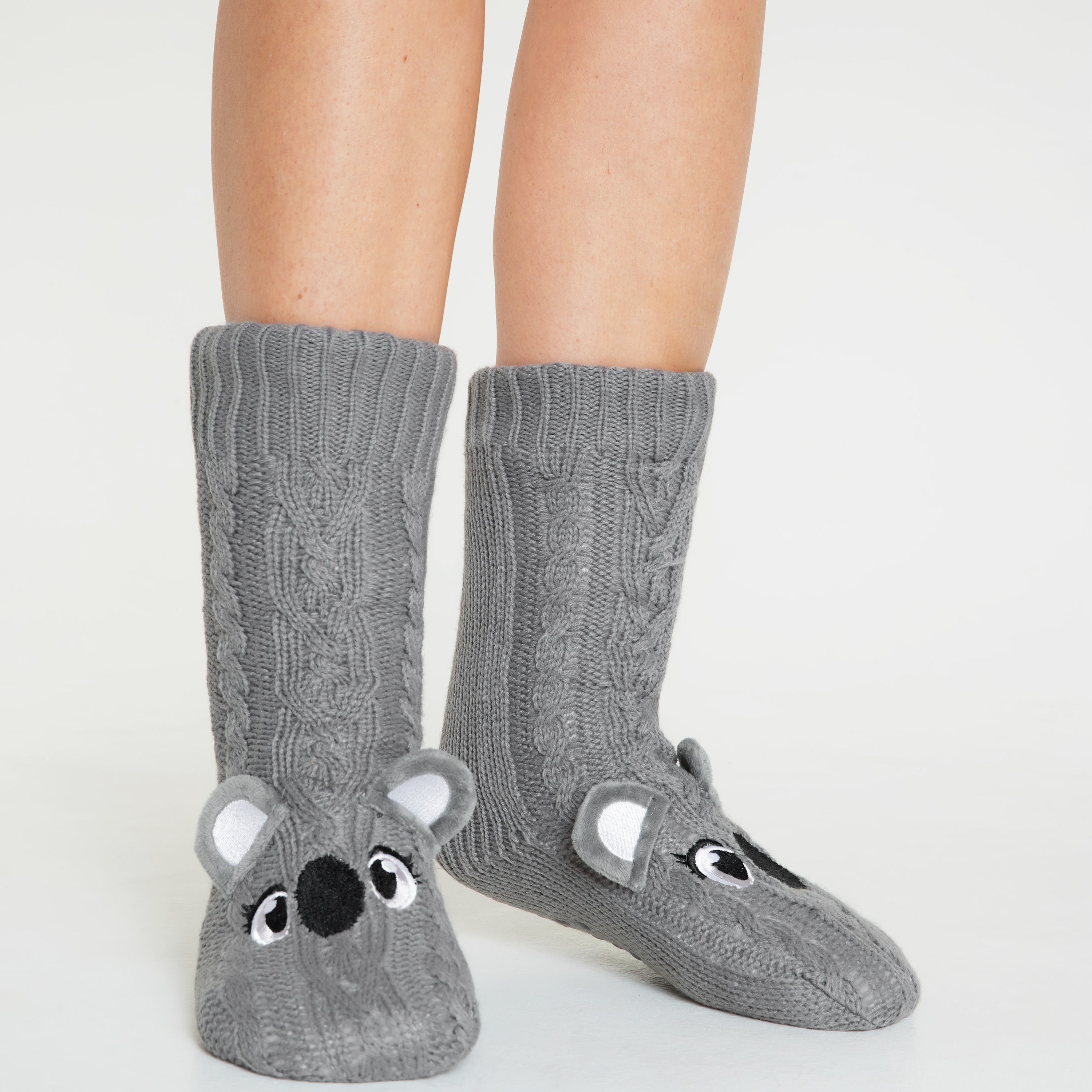 citycomfort-chaussettes-pilou-femme-koala-gris-antid-rapantes image 6