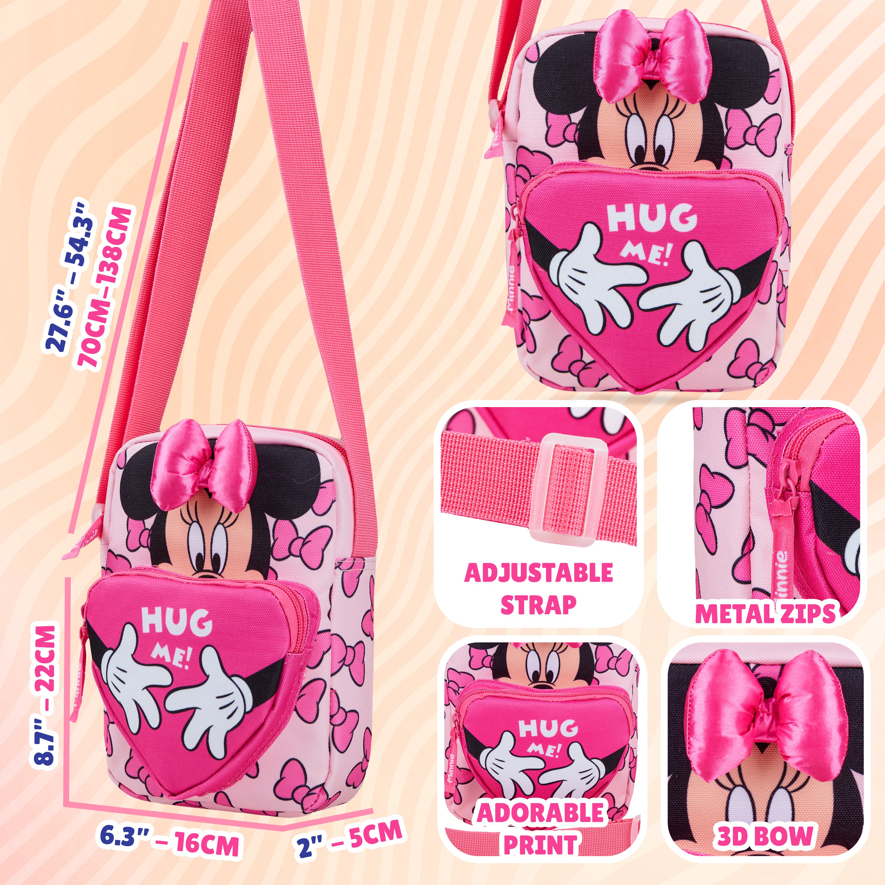 get-trend-disney-minnie-sac-bandouli-re-fille-sangle-r-glable image 5