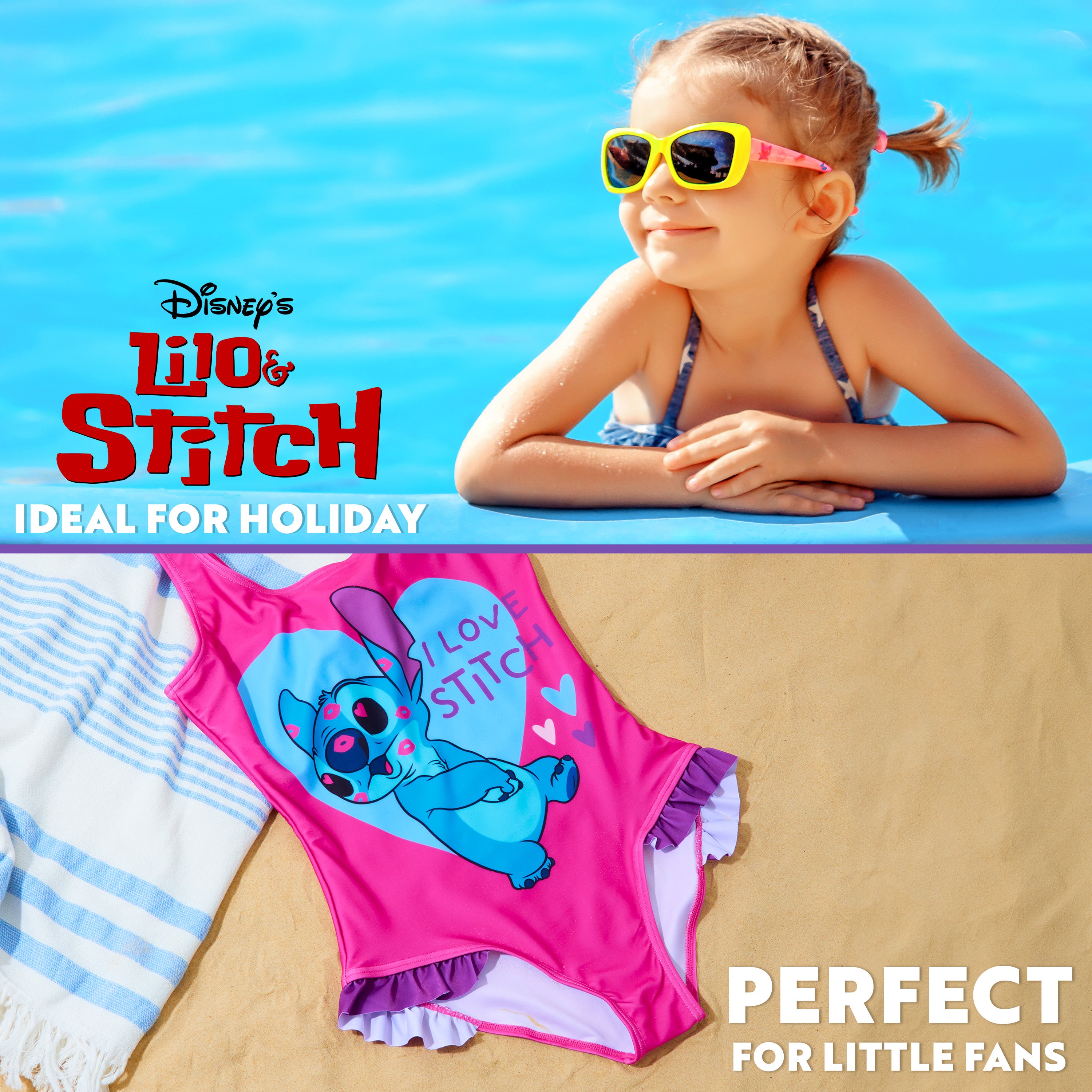 disney-stitch-maillot-bain-fille-une-pi-ce-stretch-piscine image 4
