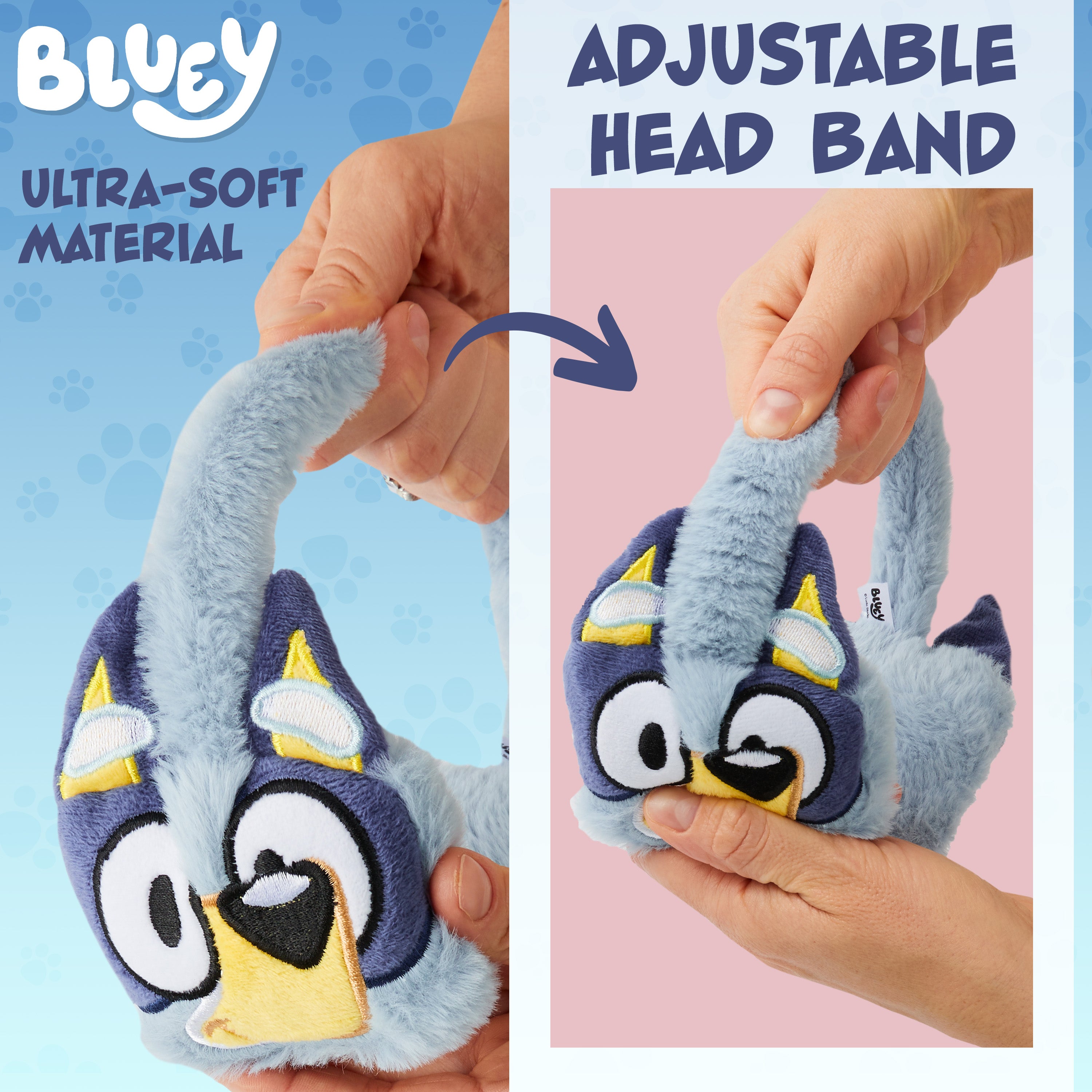 bluey-cache-oreilles-fille-peluche-hiver-taille-unique image 6