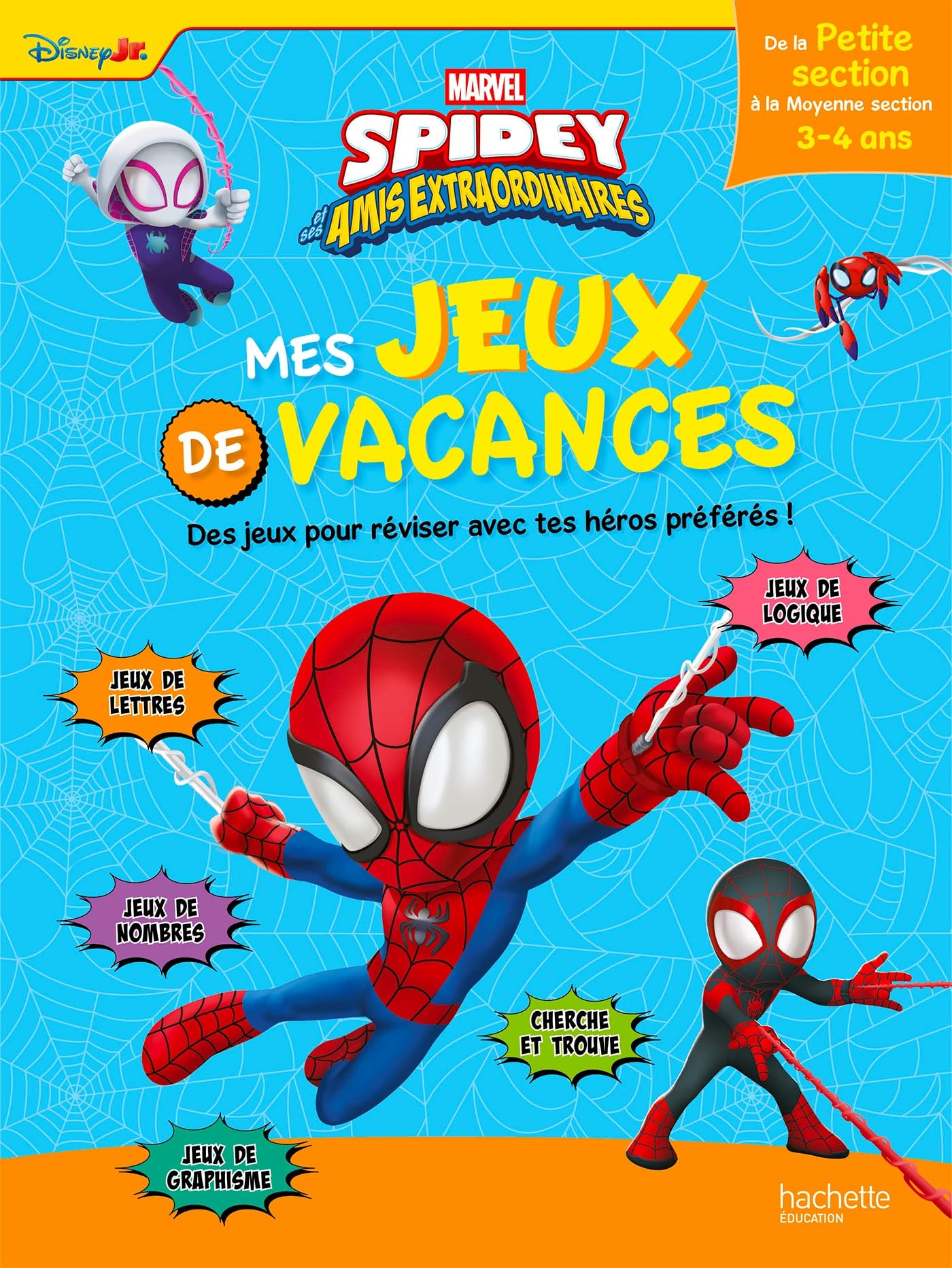 marvel-spidey-jeux-de-vacances-ps-ms-cahier-2026-enfant image 1