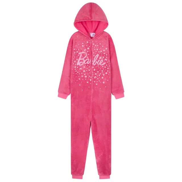 barbie-combinaison-pyjama-fille-polaire-3-4-ans-capuche image 1