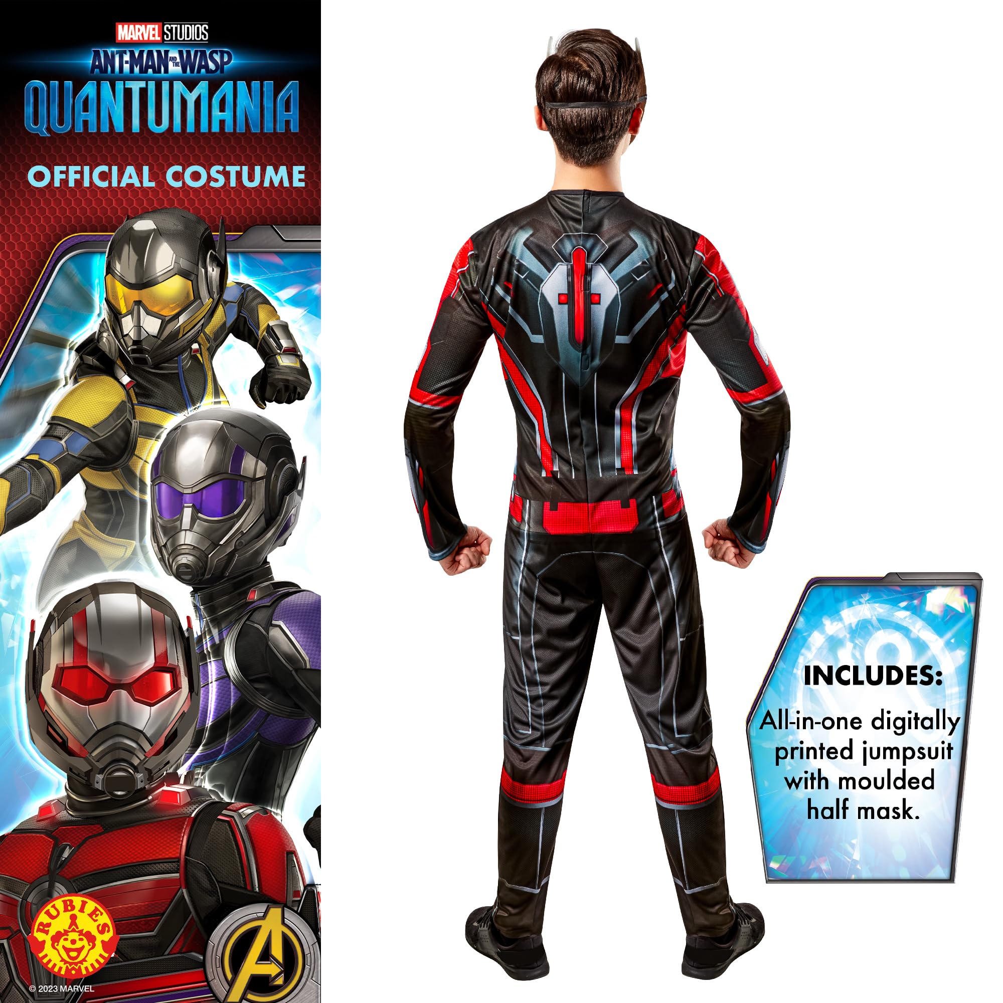 marvel-ant-man-costume-adulte-homme-taille-s-quantomania image 2