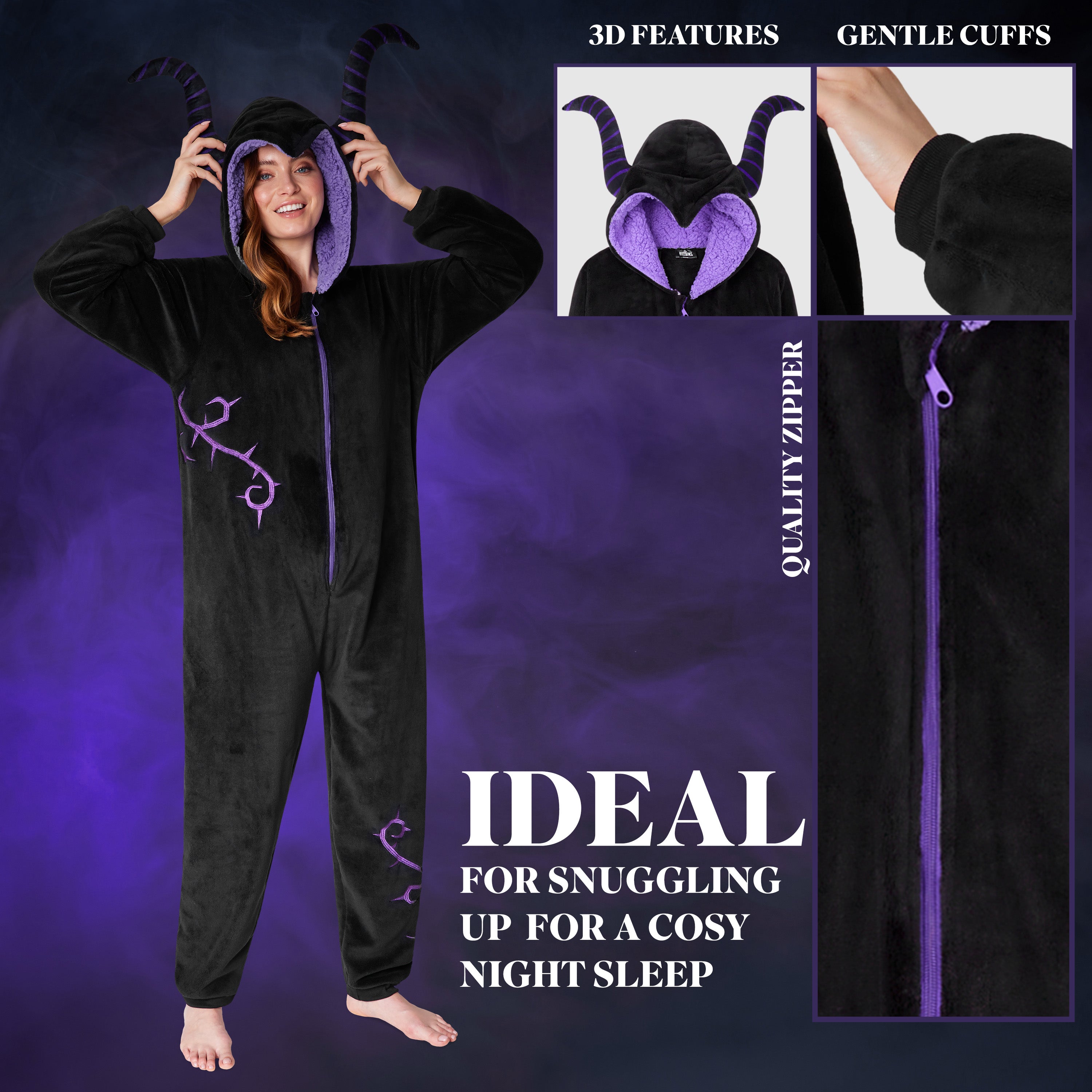 get-trend-disney-mal-fique-combinaison-polaire-femme-s-2xl image 4