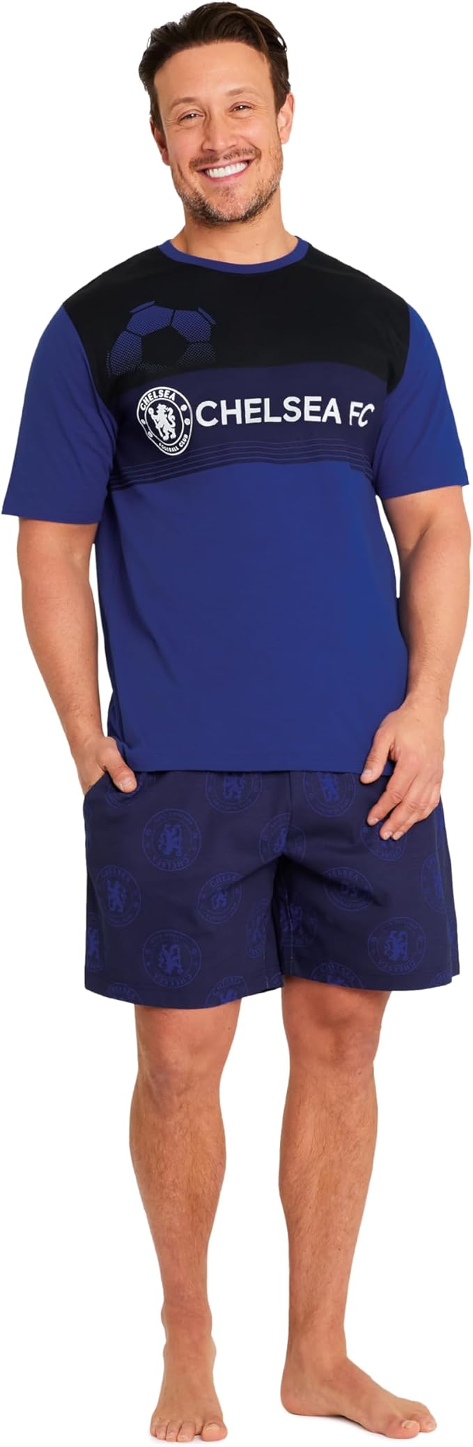 get-trend-pyjama-court-homme-foot-t-shirt-short-supporters image 1