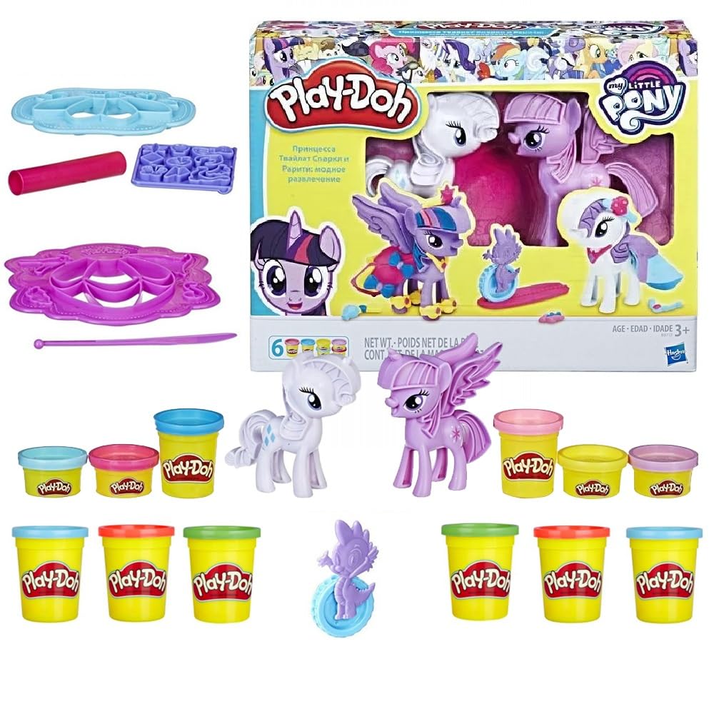 my-little-pony-play-doh-rarity-twilight-kit-p-te-modeler-6-pots image 1