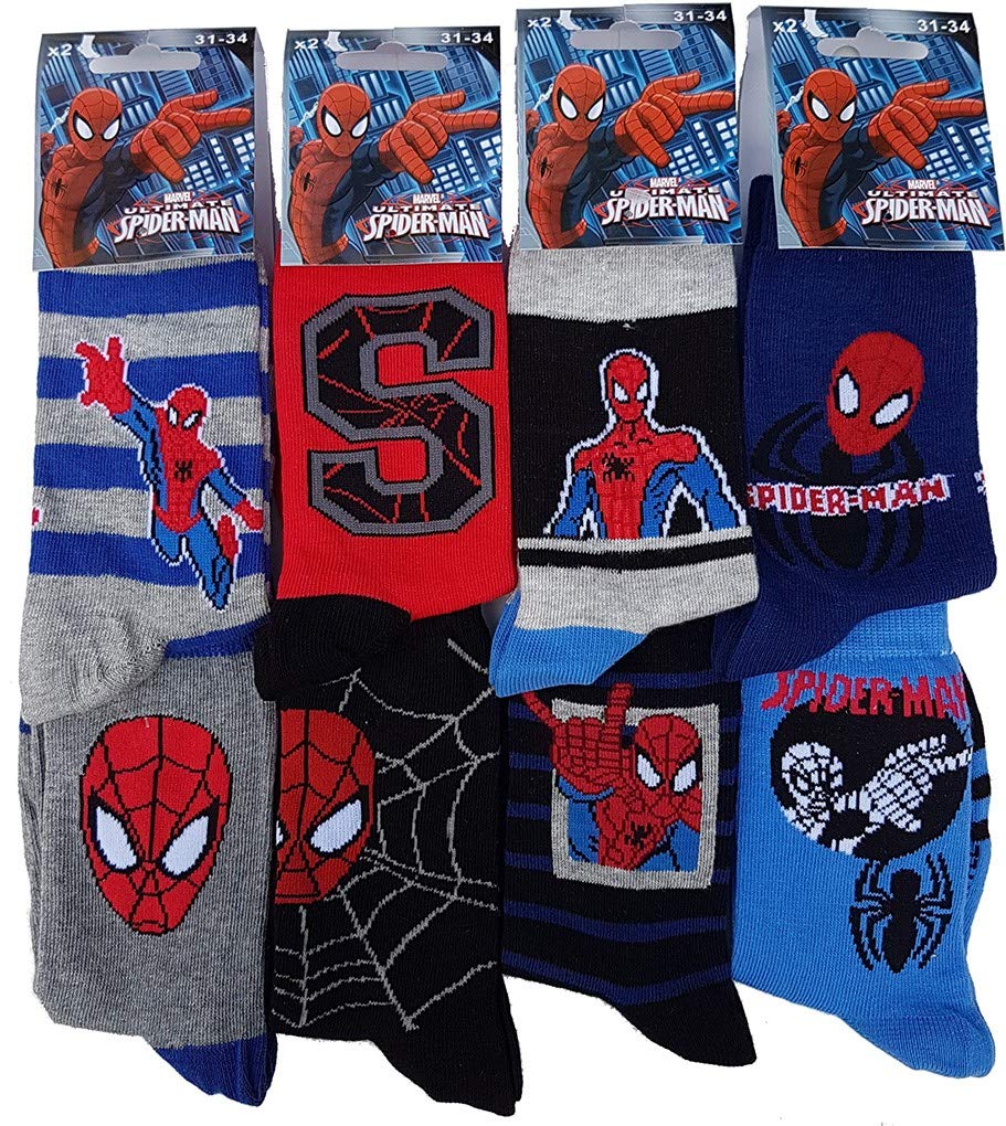 marvel-spider-man-chaussettes-enfant-fantaisie-pack image 3